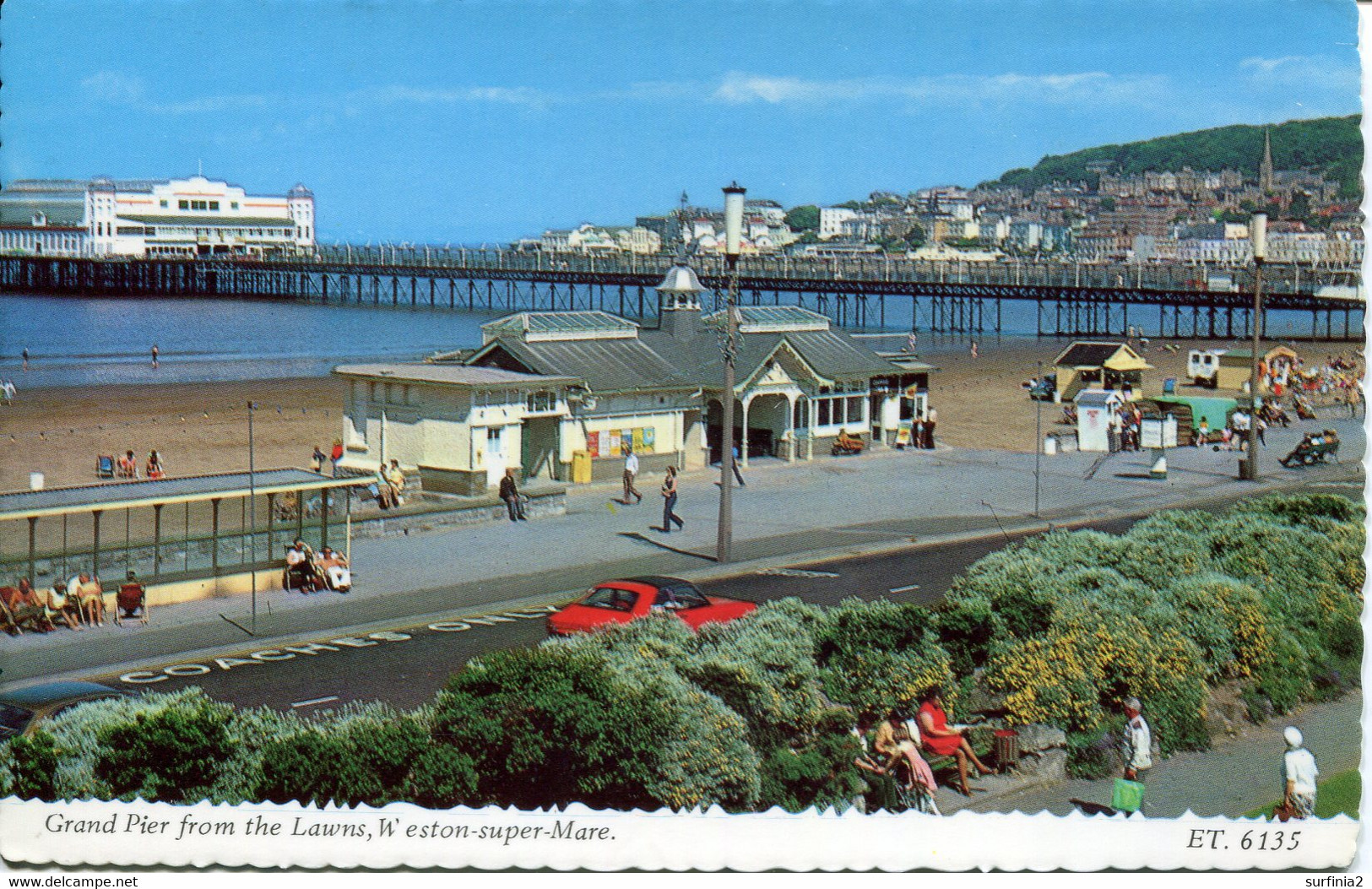 AVON - WESTON SUPER MARE - GRAND PIER FROM THE LAWNS Av592 - Weston-Super-Mare