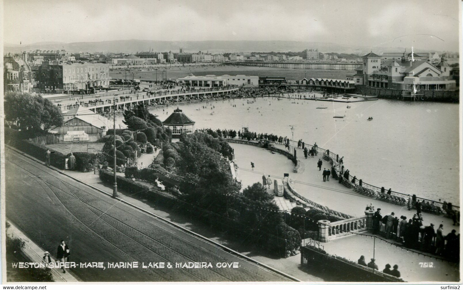 AVON - WESTON SUPER MARE - MARINE LAKE AND MADEIRA COVE RP Av564 - Weston-Super-Mare