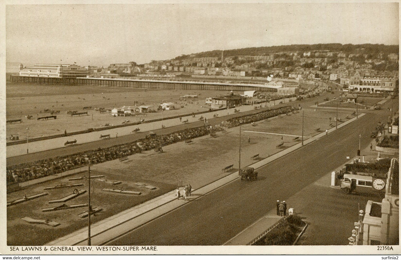 AVON - WESTON SUPER MARE - SEA LAWNS AND GENERAL VIEW RP Av558 - Weston-Super-Mare