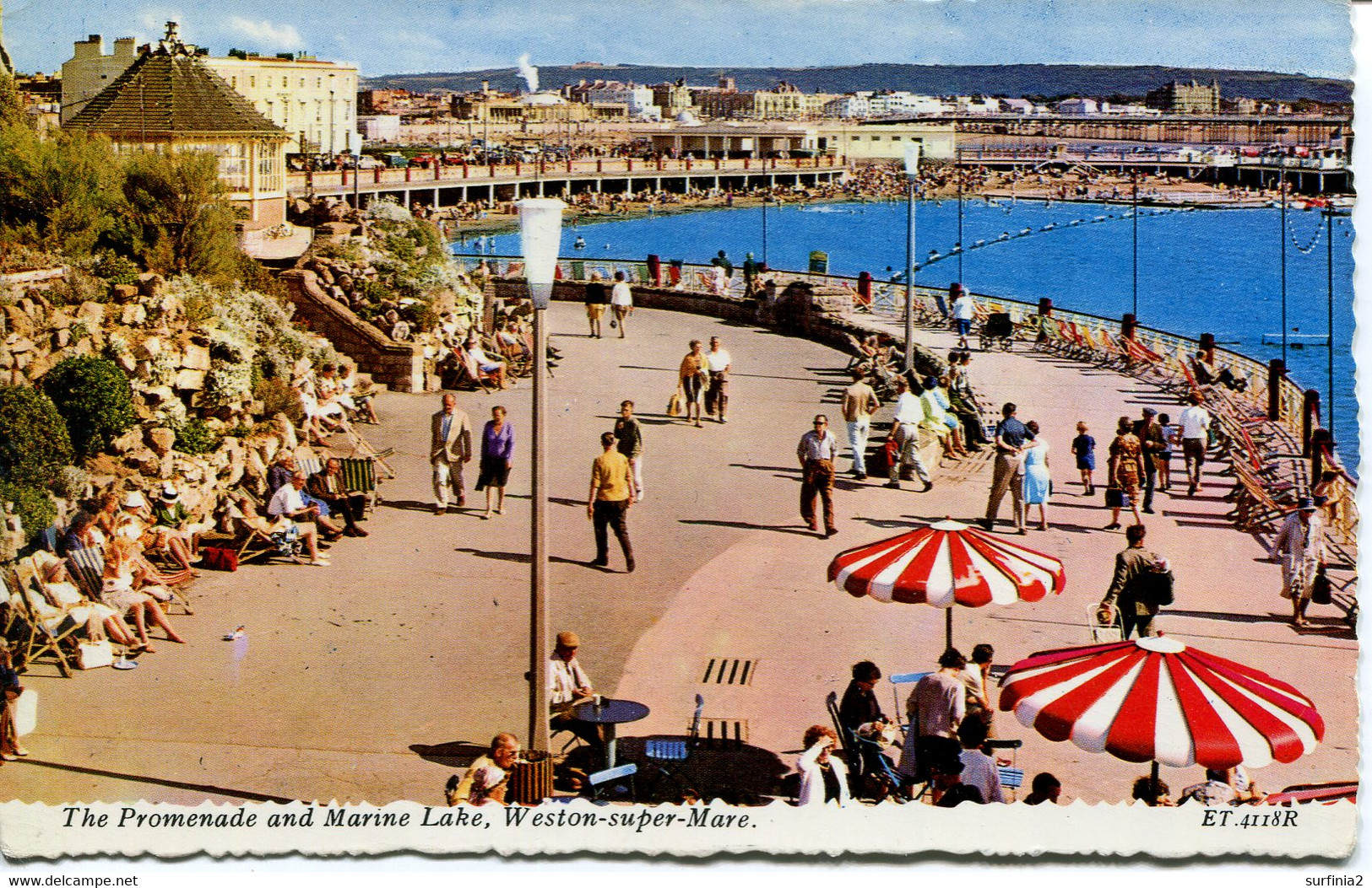 AVON - WESTON SUPER MARE - THE PROMENADE AND MARINE LAKE Av598 - Weston-Super-Mare