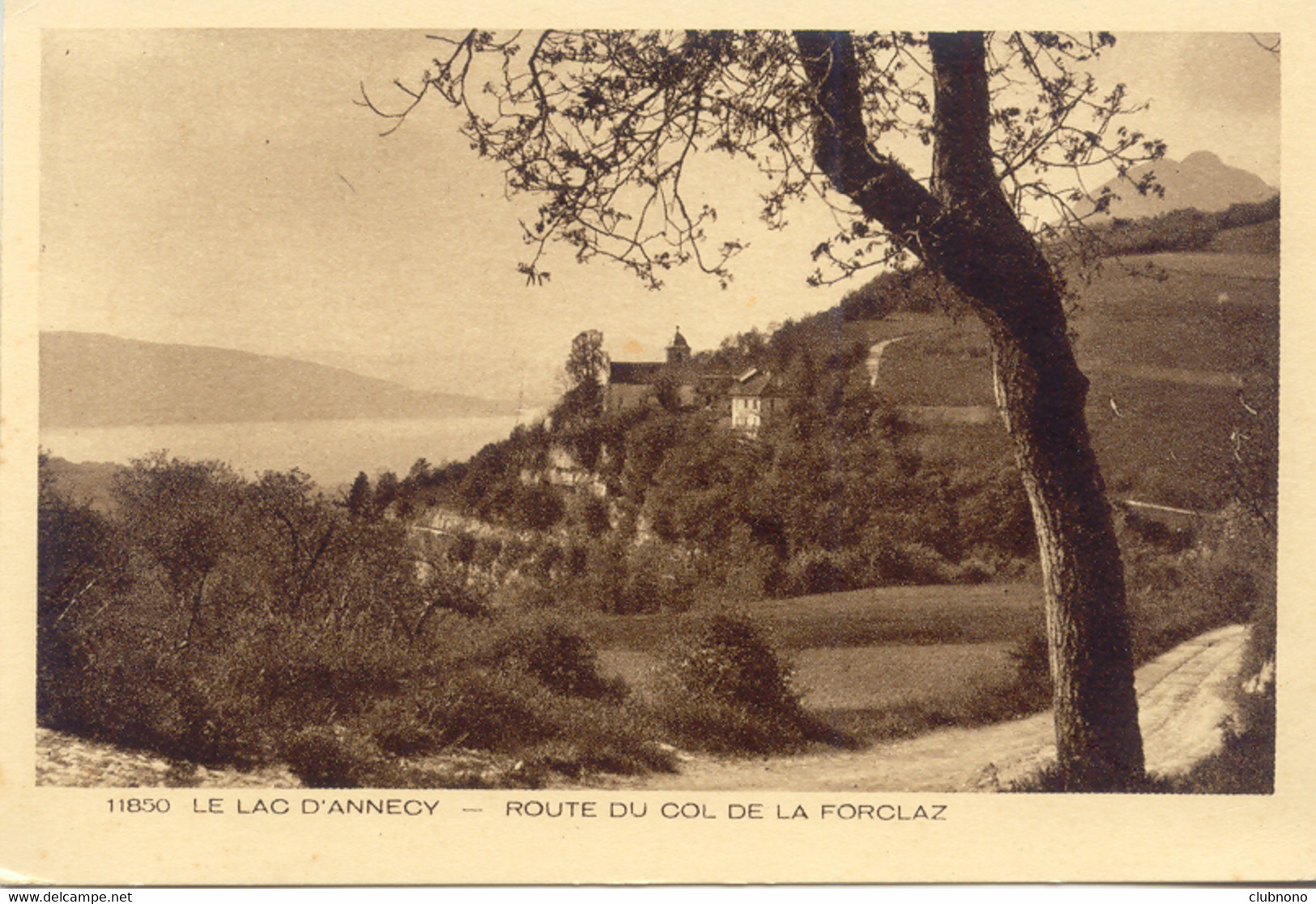 CPA - LAC D'ANNECY - ROUTE DU COL DE LA FORCLAZ - Annecy