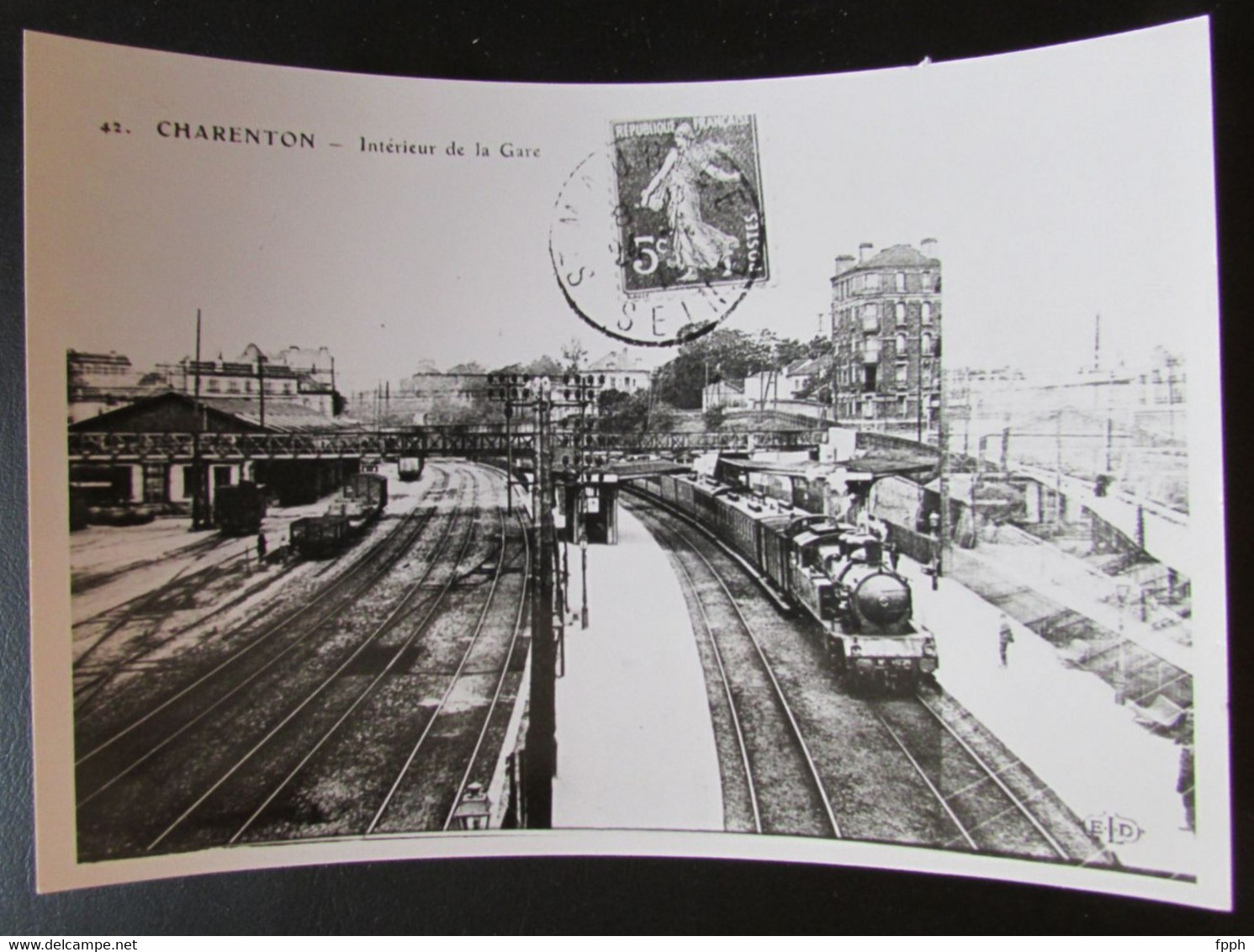 Photo 12.6 X 9 - Photo D'une Carte Postale De Charenton - Intérieur De La Gare - Train - Val De Marne - 94 - Trains