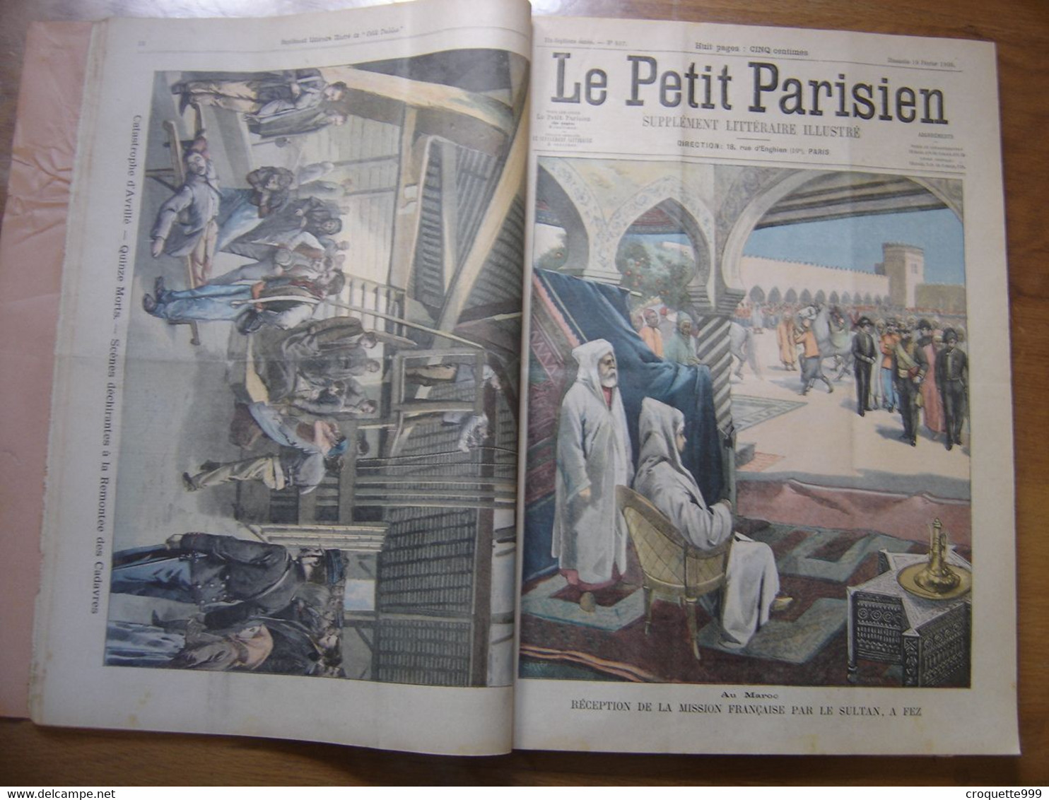 1905 PETIT PARISIEN ILLUSTRE Automobile Russie Chine SOMMAIRE - Le Petit Parisien