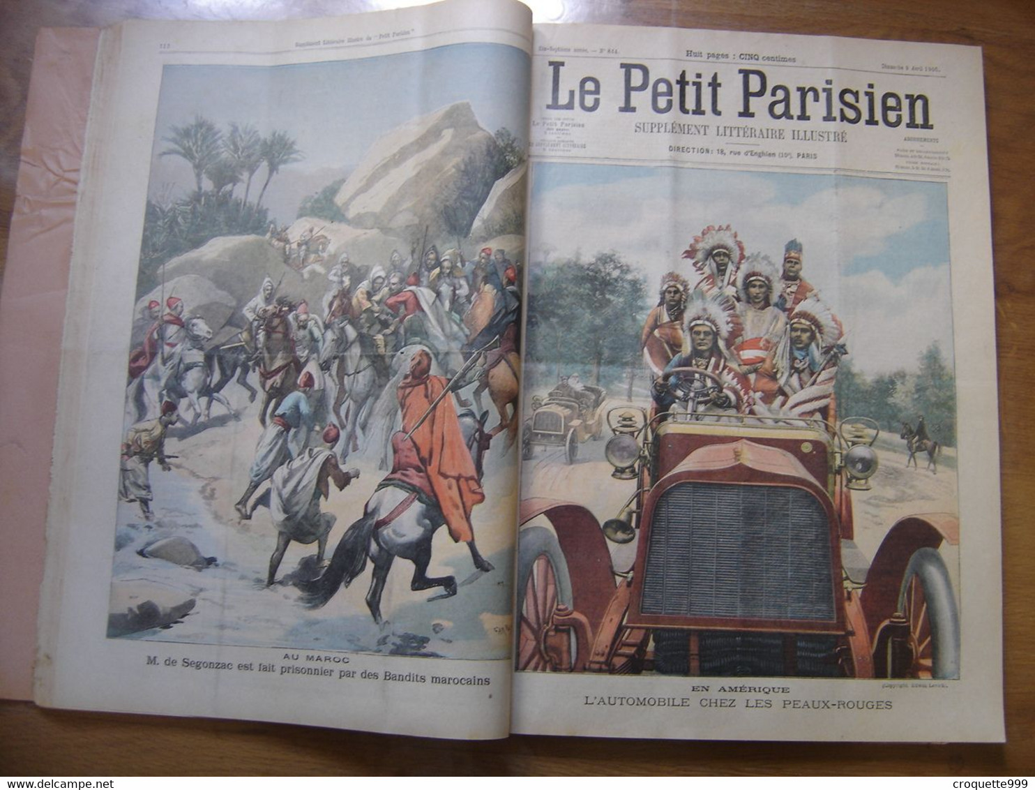 1905 PETIT PARISIEN ILLUSTRE Automobile Russie Chine SOMMAIRE