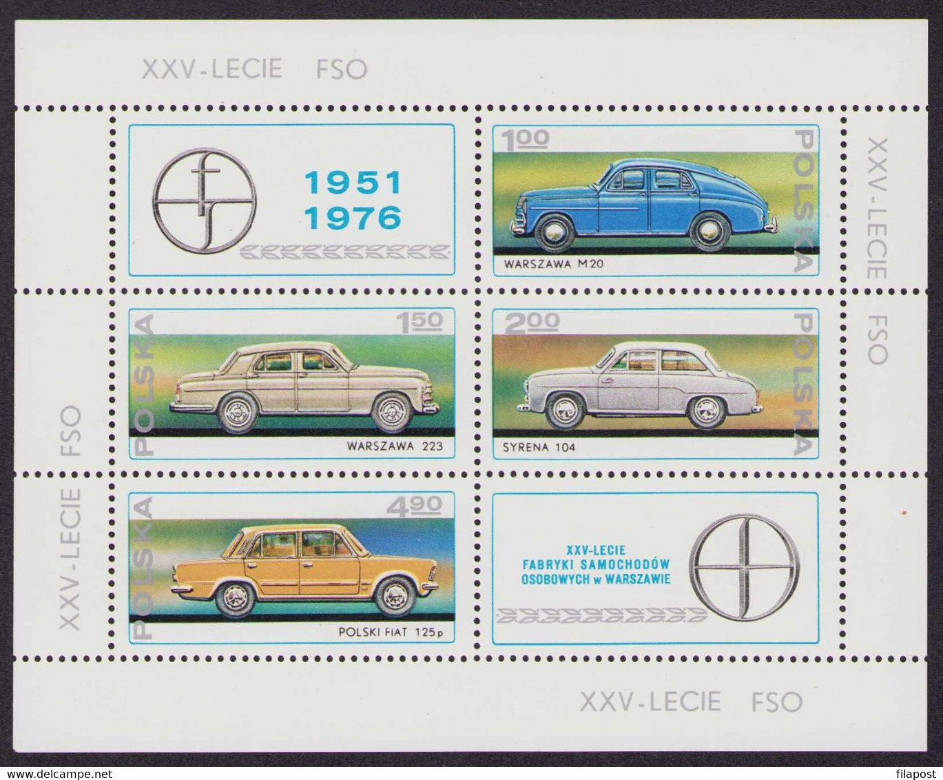 Poland 1976 Full Year / Car Factory In Warsaw, Fiat, Syrena / Sport, Volleyball, Olympics, Transport MNH** - Années Complètes