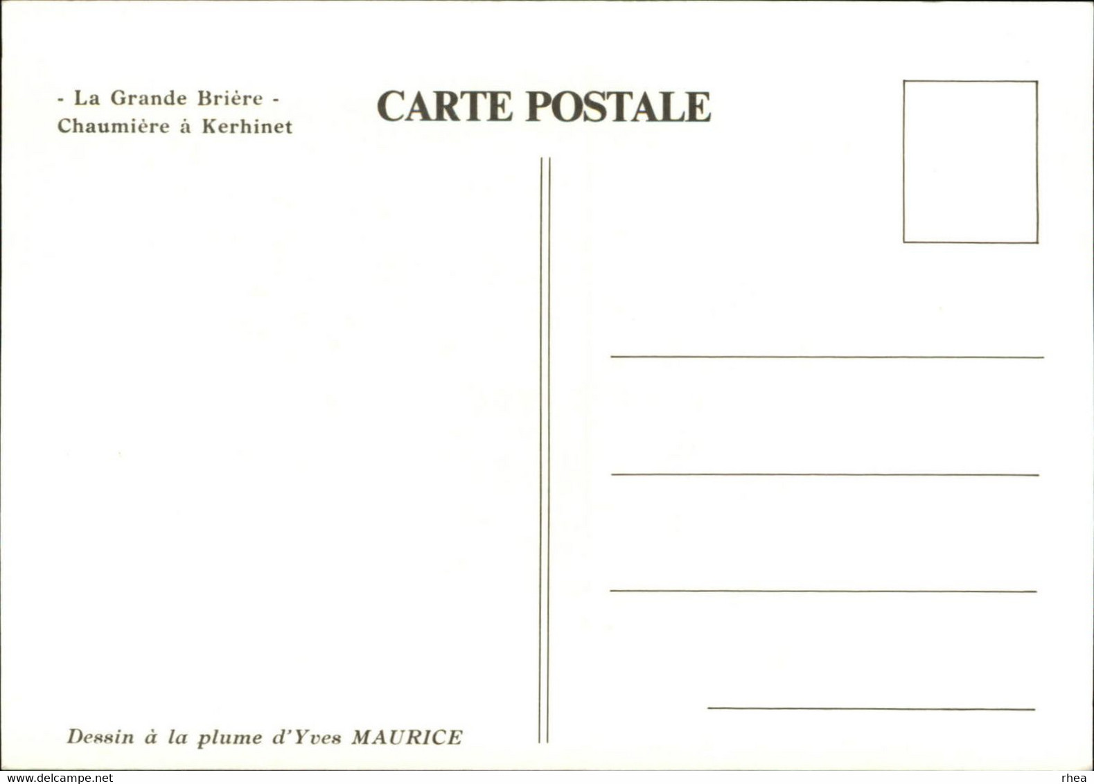 44 - SAINT-LYPHARD - LA GRANDE BRIERE - 6 cartes - dessin à la plume d'Yves Maurice - Kerhinet -