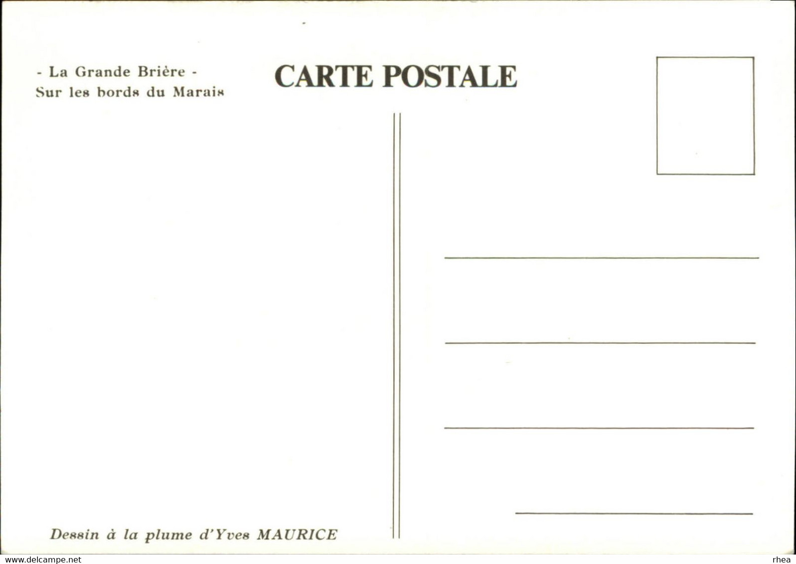 44 - SAINT-LYPHARD - LA GRANDE BRIERE - 6 cartes - dessin à la plume d'Yves Maurice - Kerhinet -