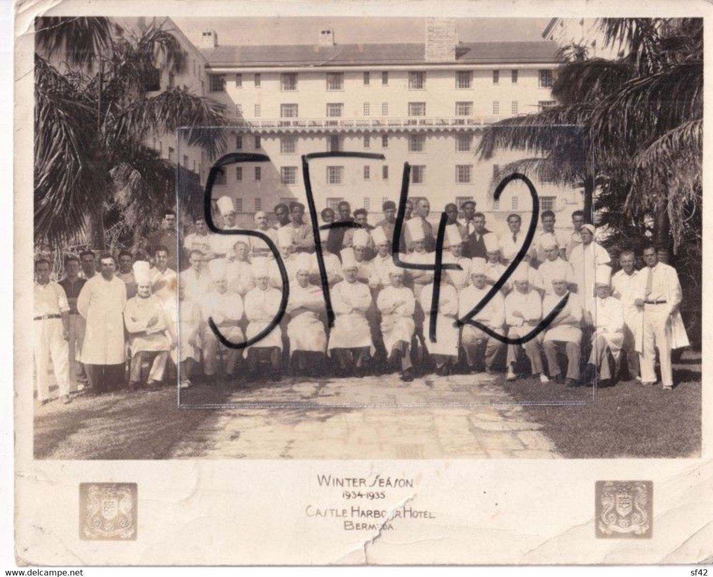 BERMUDA             PHOTO  CASTEL HARBOUR HOTEL.    WINTER SEASON  1934 1935 - Bermuda