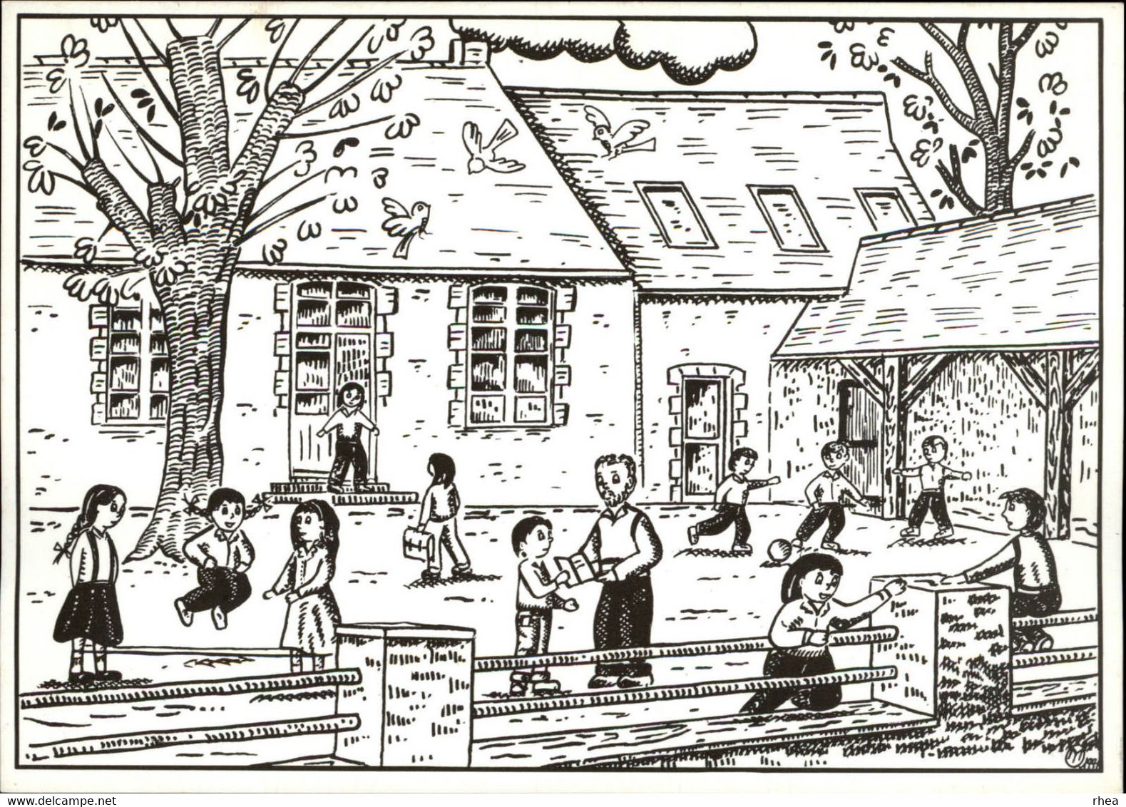 44 - SAINT-LYPHARD - Ecole Sainte-Anne - Dessin D'Yves Maurice - Saint-Lyphard