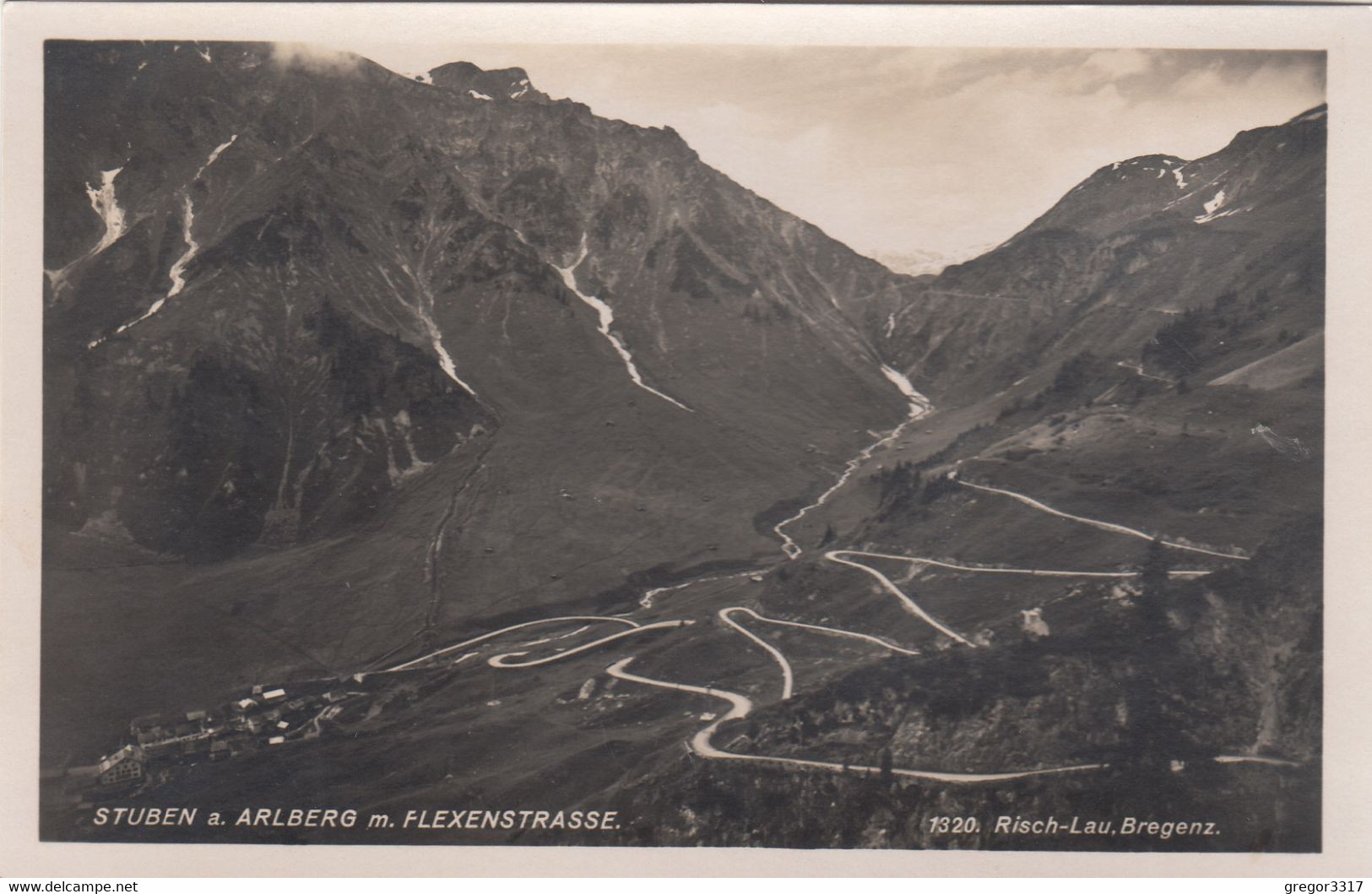 A1988) STUBEN Am ARLBERG M. Flexentstraße - Tolle VARIANTE ALT !! - Stuben