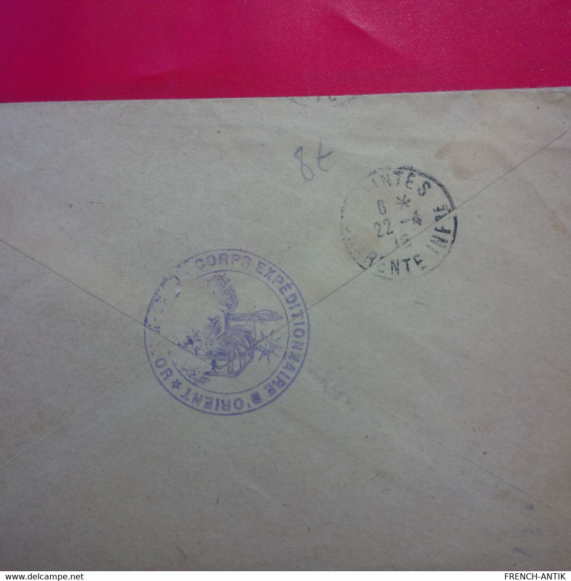 LETTRE CORPS EXPEDITIONNAIRE D ORIENT CONSEIL DE GUERRE POUR SAINTES CORRESPONDANCE MILITAIRE 1915 - Covers & Documents