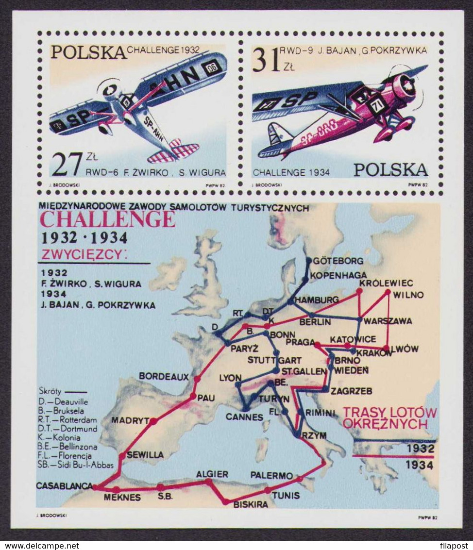 POLAND 1982 Full Year / Maximilian Kolbe Death Camp Of Auschwitz, Cracow, Nobel Laureates, Madonna MNH ** - Années Complètes