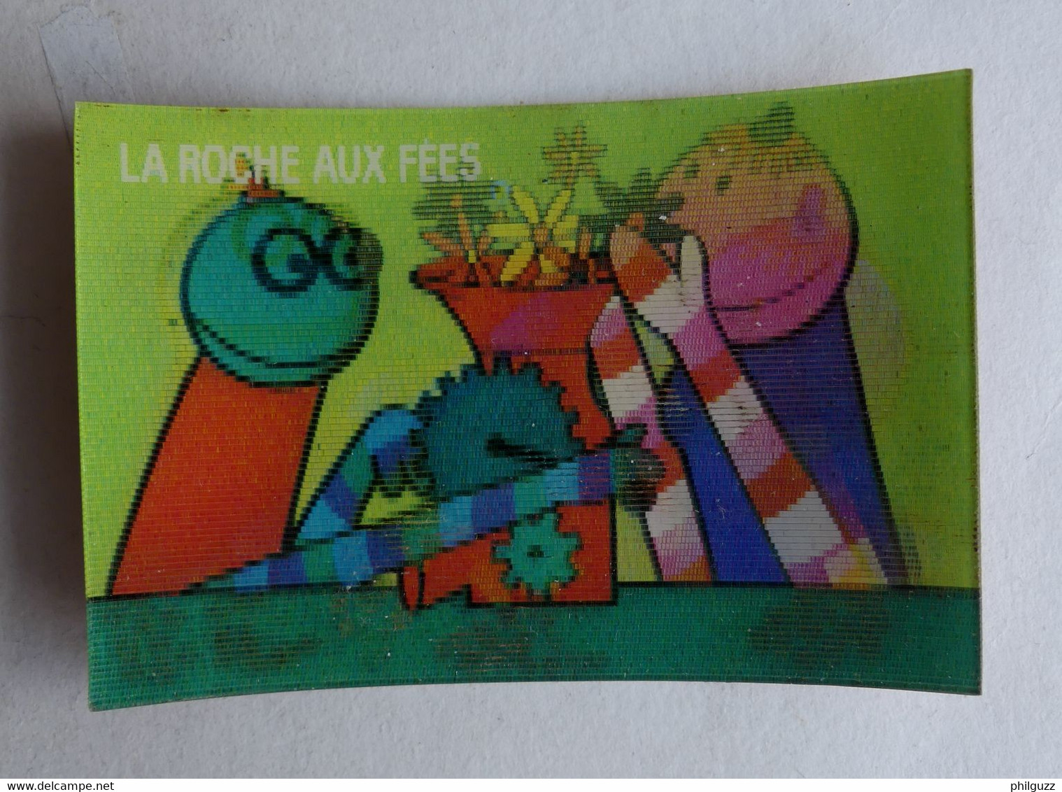 RARE IMAGE HOLOGRAPHIQUE LA ROCHE AUX FEES CASIMIR N° 17 LES KANAPOUTZS VIGNERONS (1) 1979 - Chromos