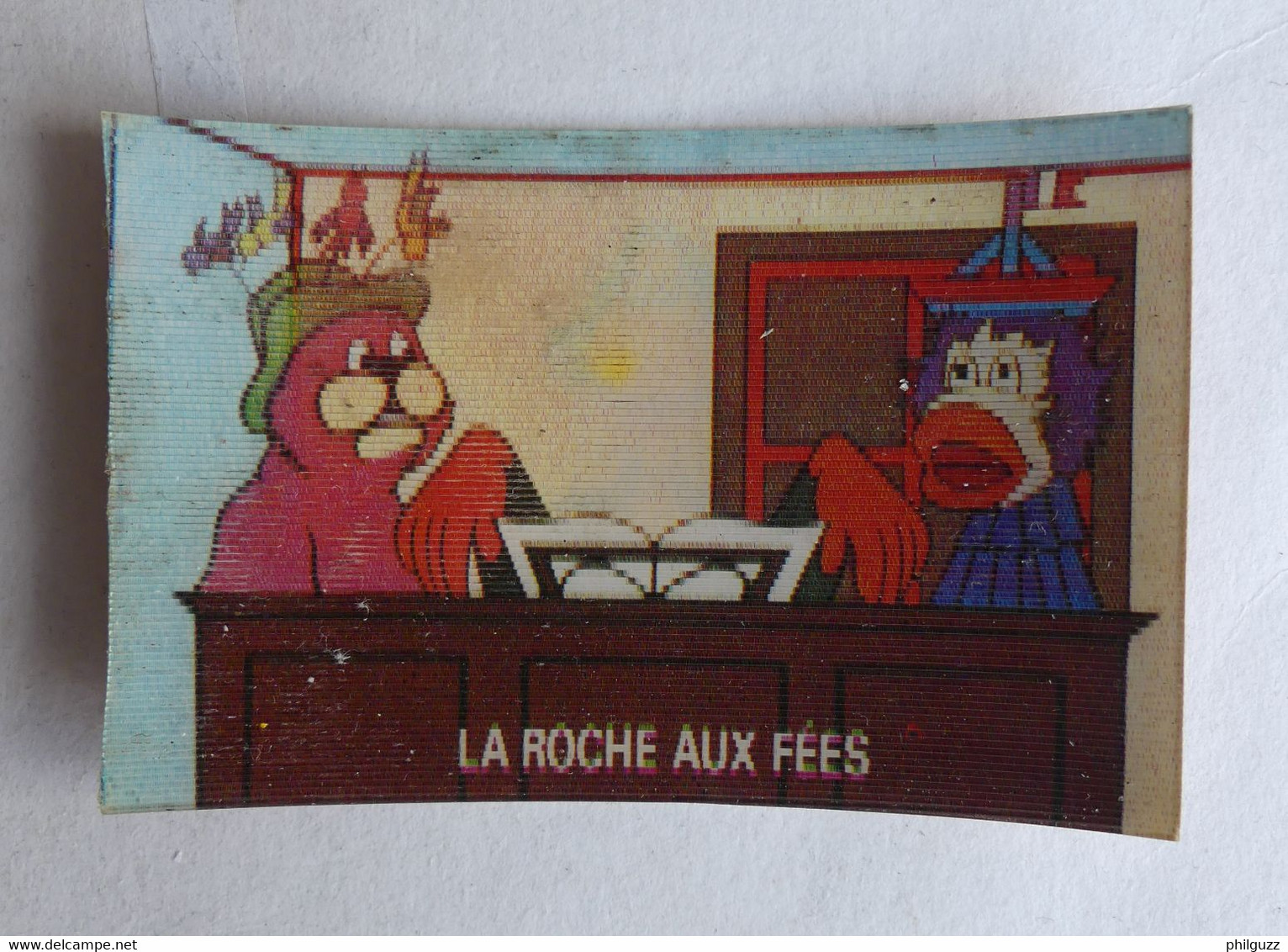 RARE IMAGE HOLOGRAPHIQUE LA ROCHE AUX FEES CASIMIR N° 18 ALLEGRO JOUE FORTISSIMO (2) 1979 - Chromos