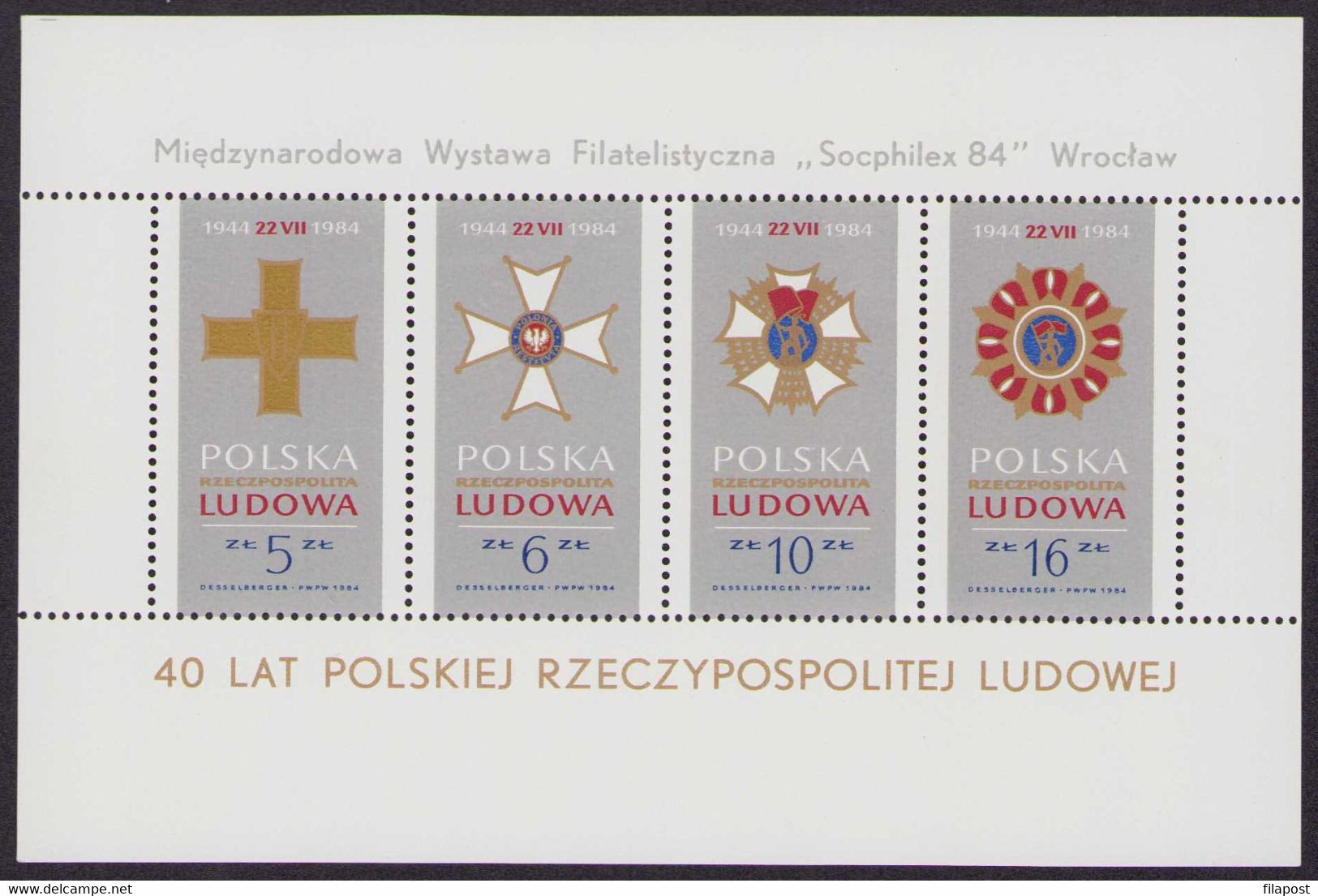 Poland 1984 Full Year / Socphilex Wroclaw, Militaria, Warsaw Uprising, Invasion Of Poland, Vistula River, Olympics MNH** - Années Complètes