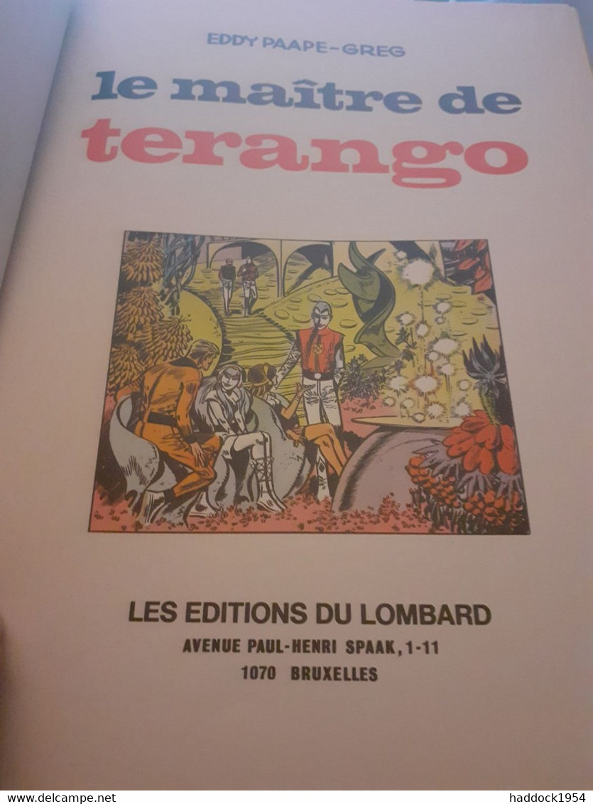 Le Maître De Terango LUC ORIENT EDDY PAAPE GREG Le Lombard 1971 - Luc Orient