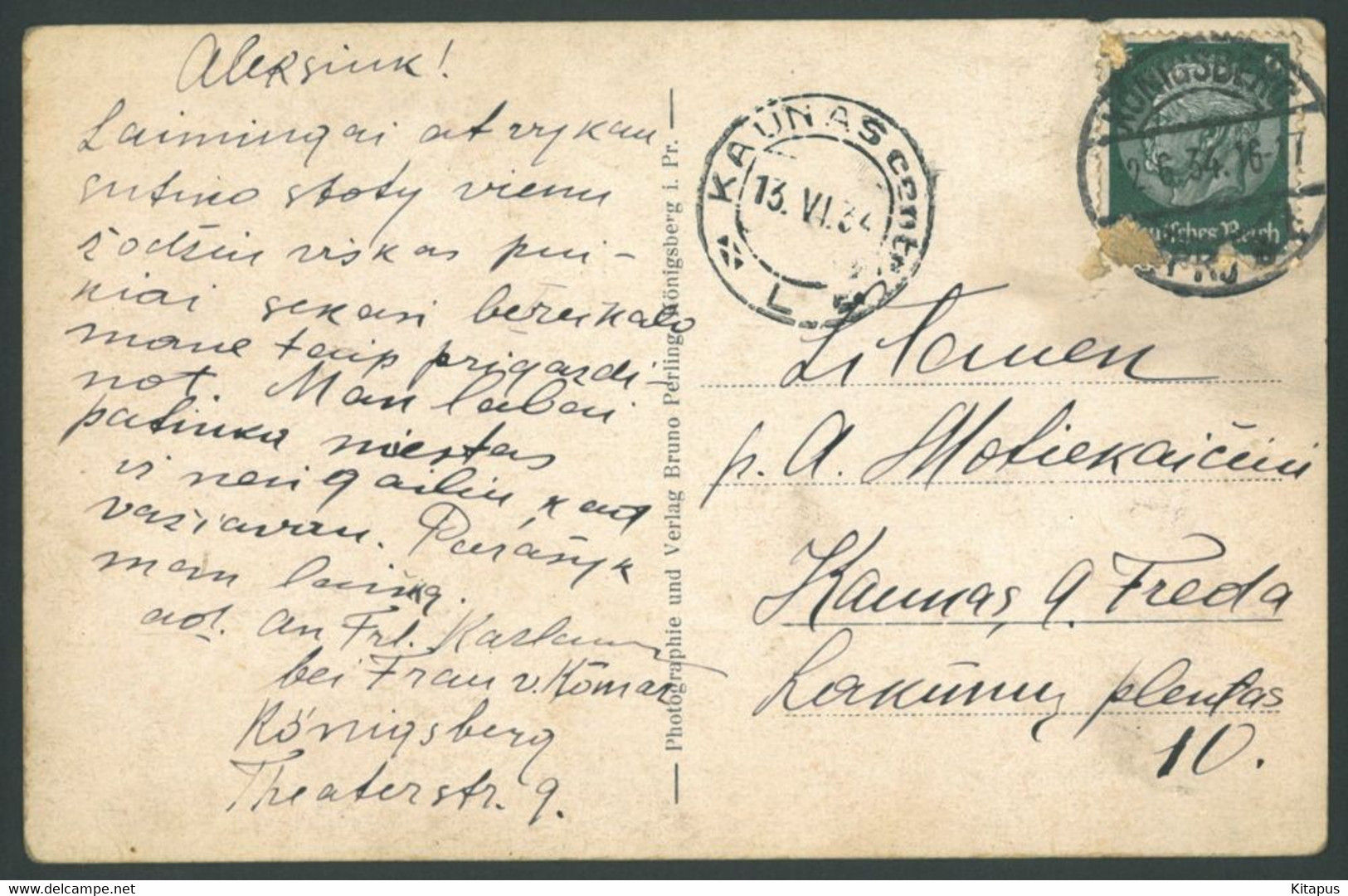 KONIGSBERG Vintage Postcard Germany Kaliningrad Russia - Ostpreussen