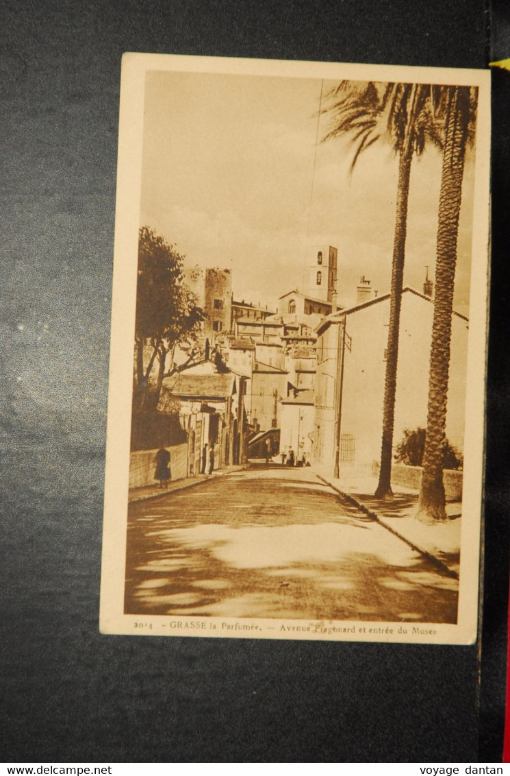 CP, 06, GRASSE- AVENUE FRAGONARD ET ENTREE DU MUSEE - Grasse