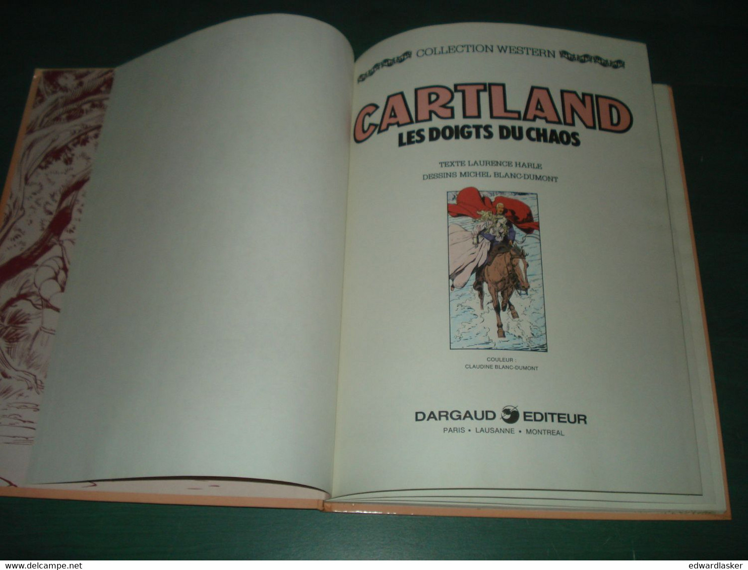 CARTLAND N°6 : Les Doigt Du Chaos - Harlé Blanc-Dumont - EO Dargaud 1982 - BE+ - Jonathan Cartland