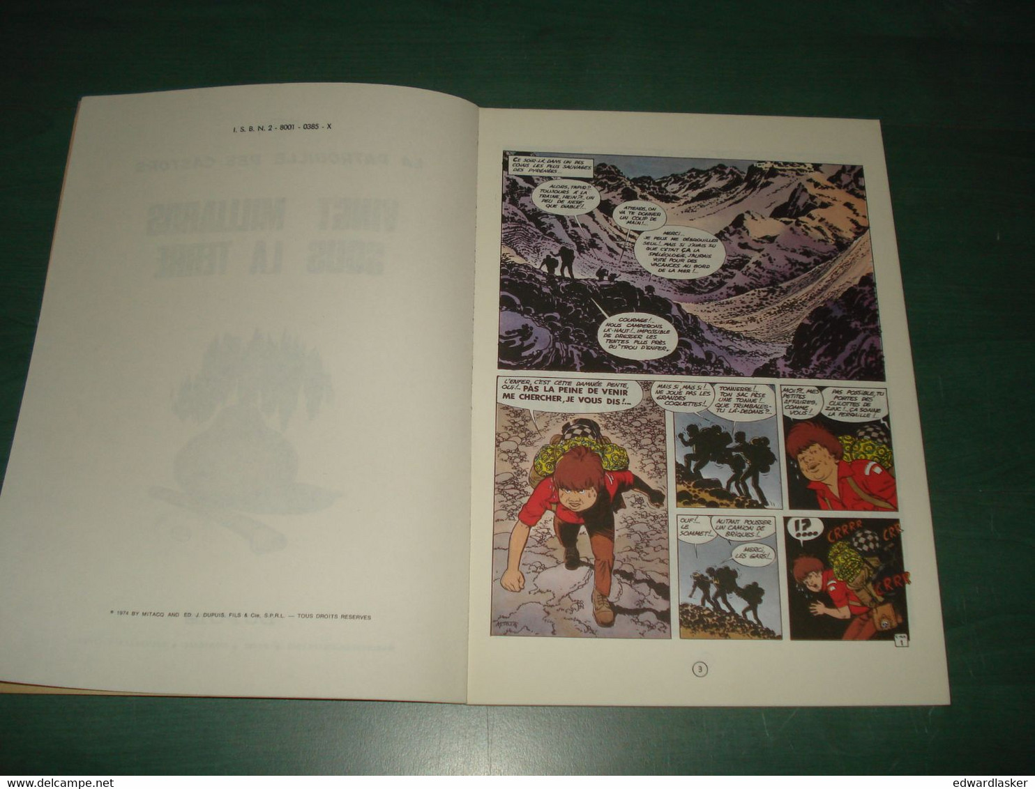 La PATROUILLE Des CASTORS 19 : Ving Milliards Sous La Terre - EO DUPUIS 1974 - Très Bon état [2] - Patrouille Des Castors, La