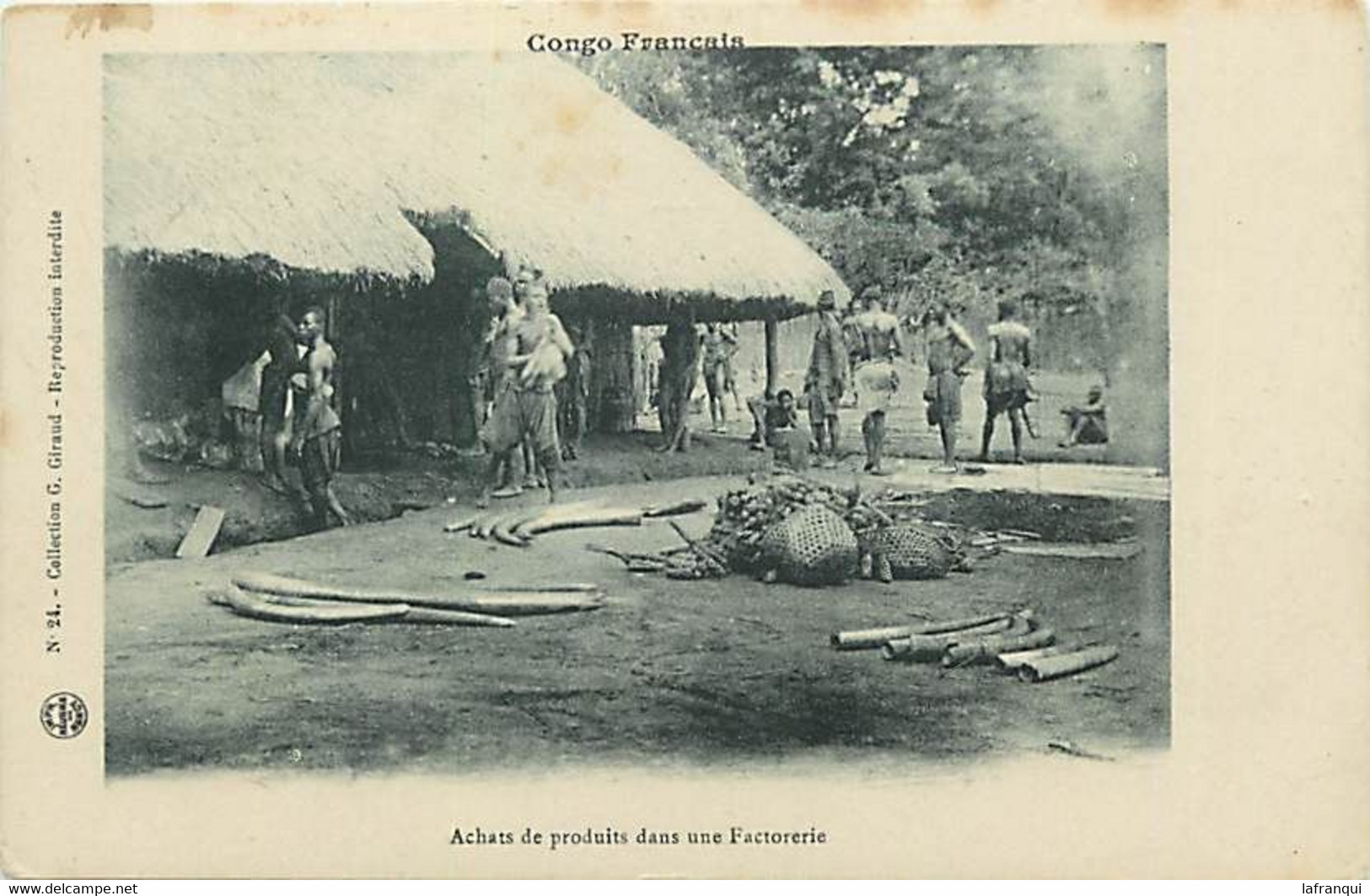 Pays  Div Ref Z09- Congo Francais - Achats De Produits Dans Une Factorerie - Ivoire - Elephants - Elephant - - Congo Français