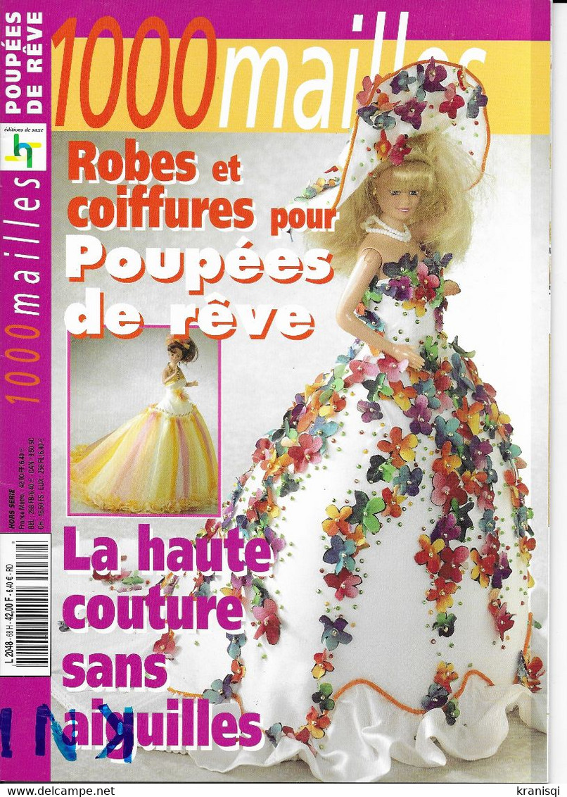 Livre 1000 Mailles La Haute Couture Sans Aiguilles - Laine