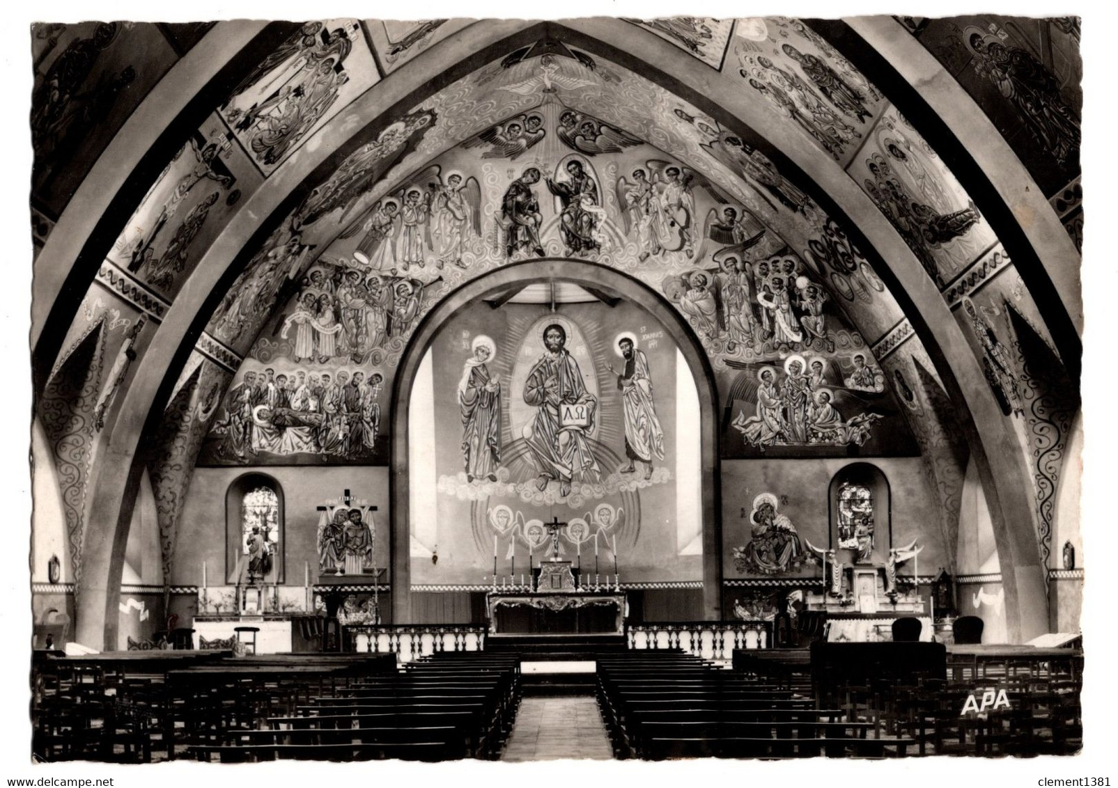 Alban Interieur De L'eglise Circulee En 1963 - Alban