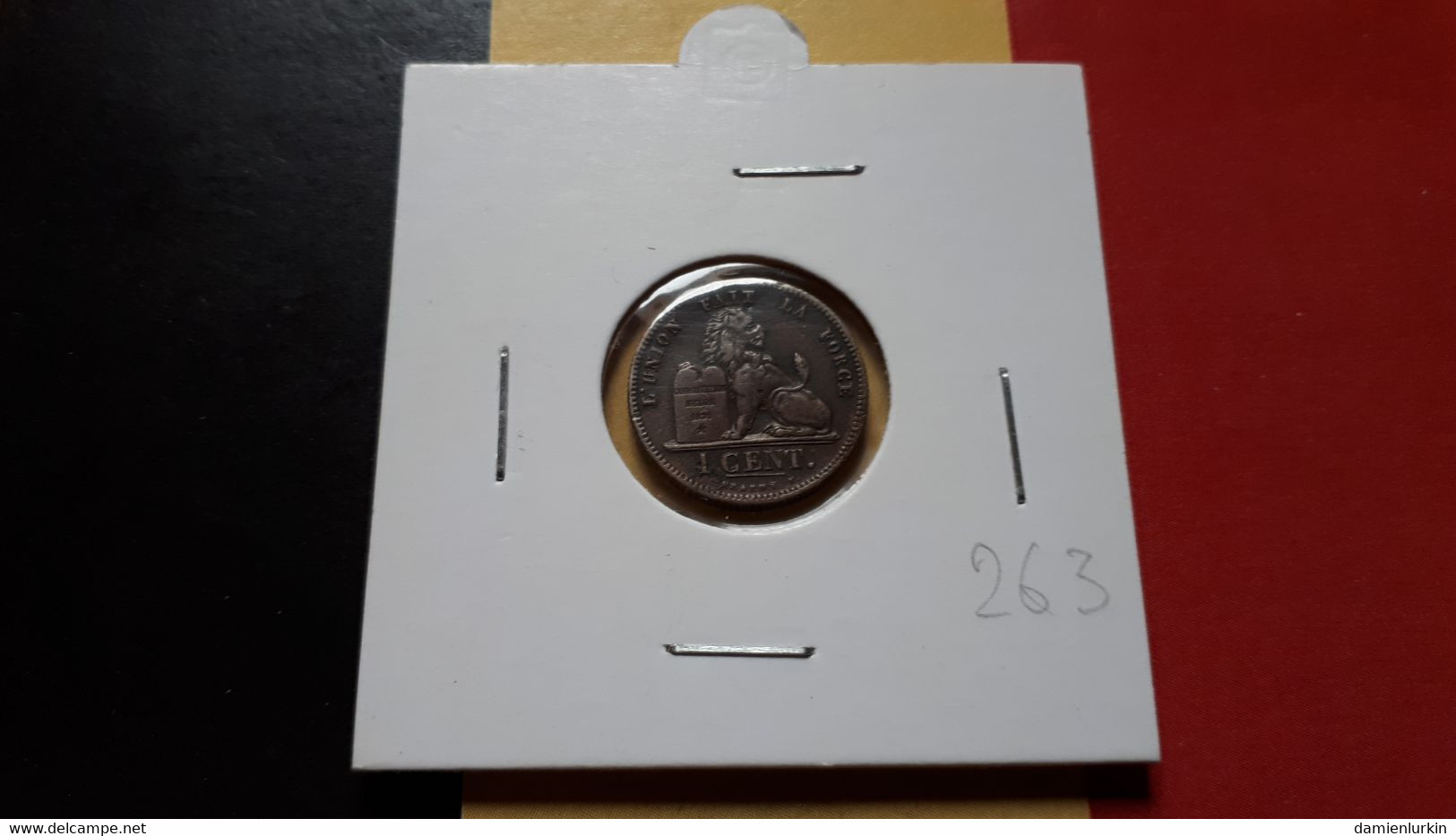 --PROMO 70€--BELGIQUE LEOPOLD IER SUPERBE 1 CENTIME 1850 VARIANTE TEXTE LEGEREMENT SPLITé AU REVERS--LIRE DESCRIPTIF-- - 1 Centime