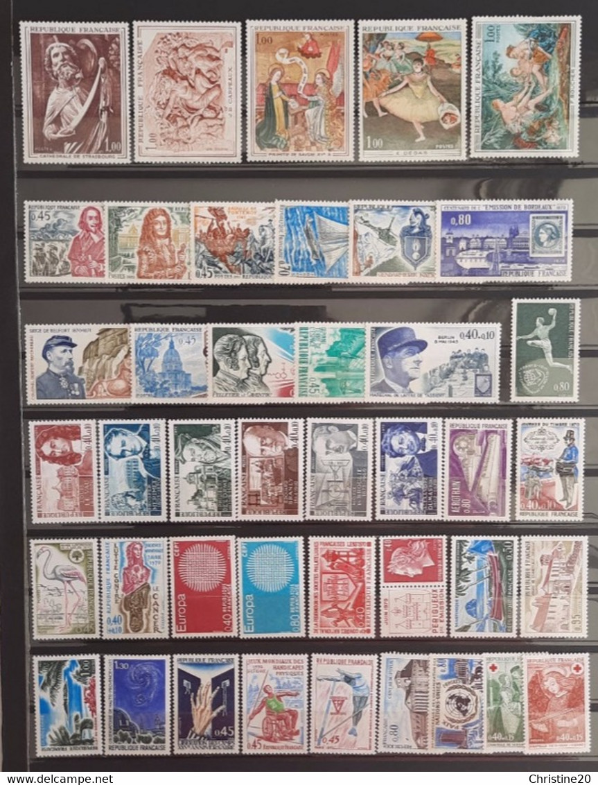 France 1970, 42 Timbres **TB Cote 26€ - 1970-1979