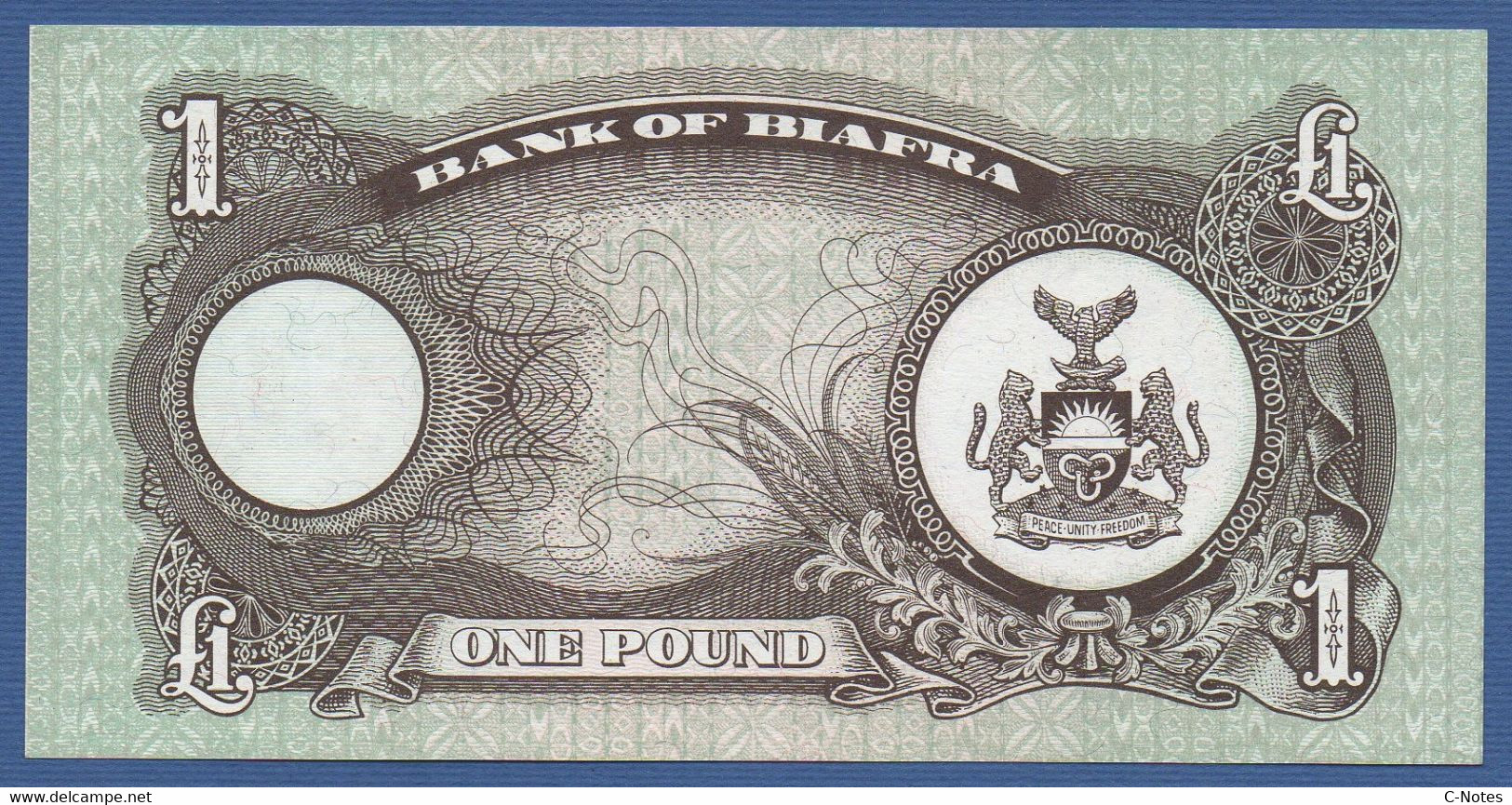BIAFRA - P.5a –  1 Pound ND (1969) UNC-  Serie DN 0116632 - Other - Africa
