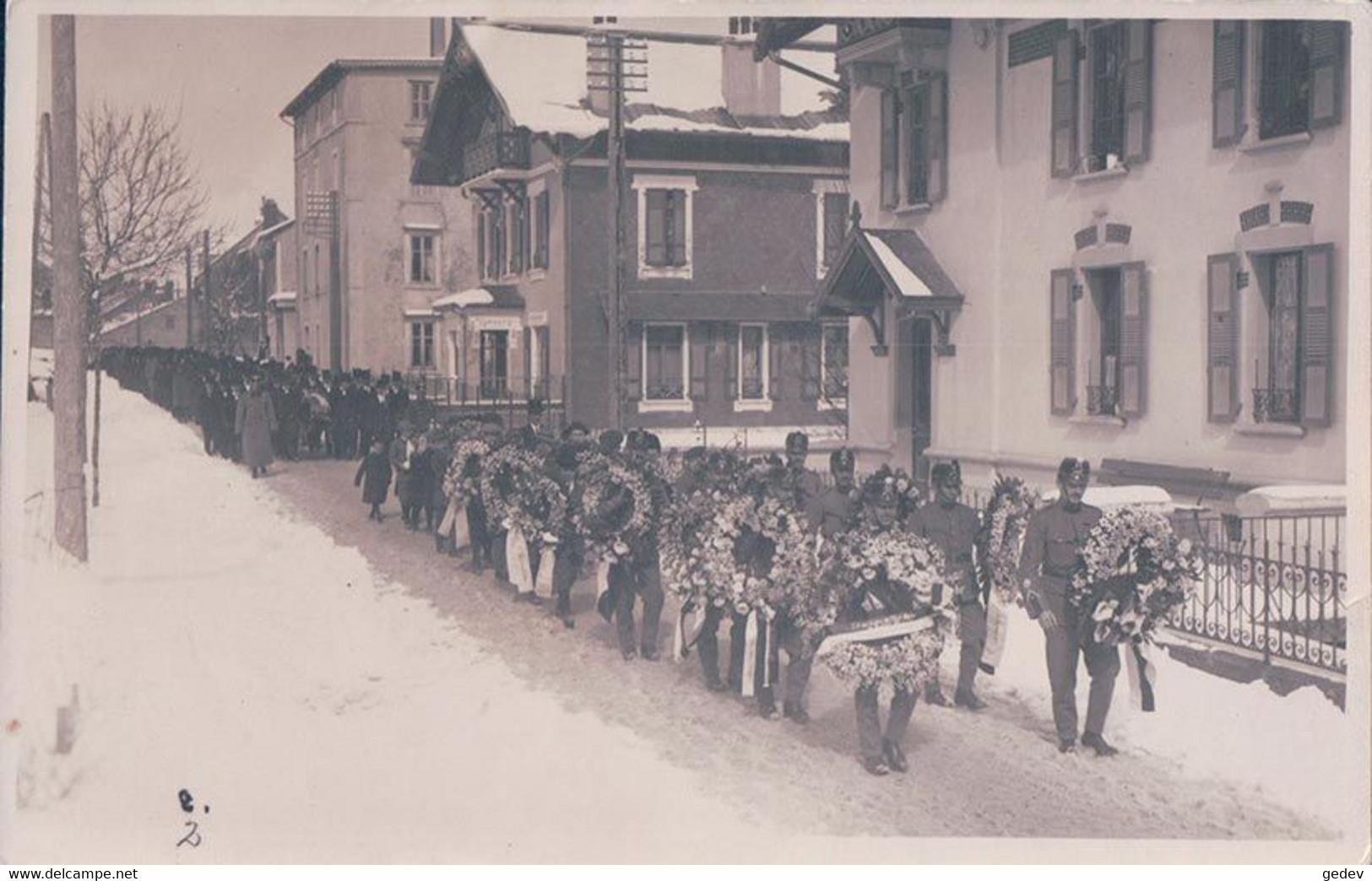 Vallée De Joux, Le Sentier VD, Ensevelissement Du Lieutenant Colonel Guignard Le 6.04 1916 (802) - Sonstige & Ohne Zuordnung