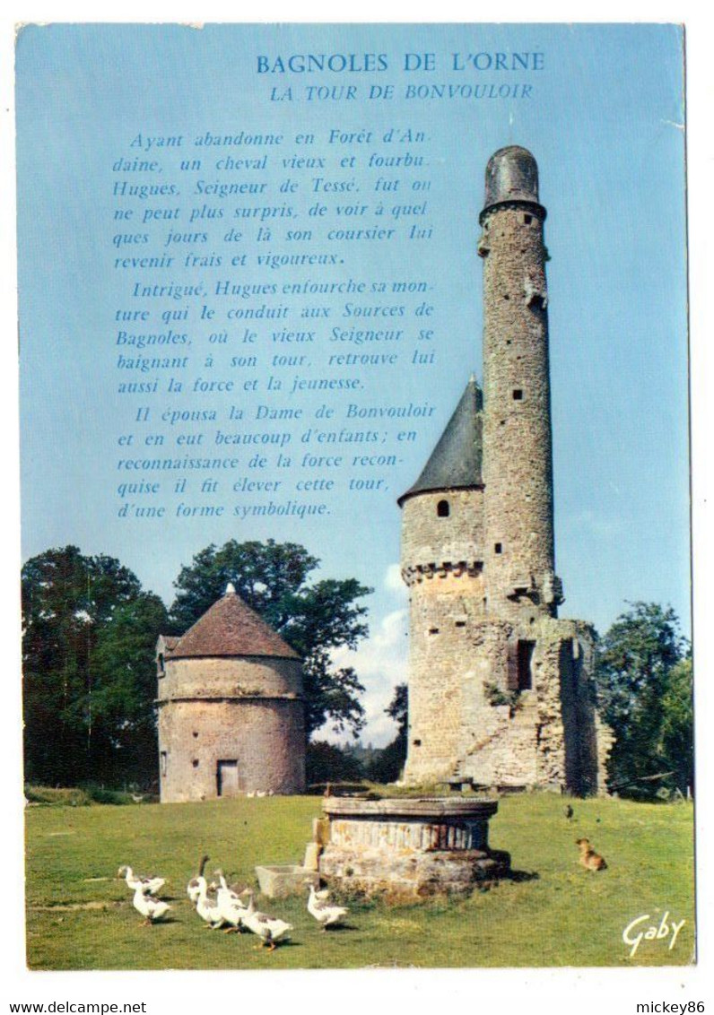 BAGNOLS DE L'ORNE--1969--La Tour De Bonvouloir (oies)....timbre ....cachet LA FERTE MACE-61...................à  Saisir - Bagnoles De L'Orne