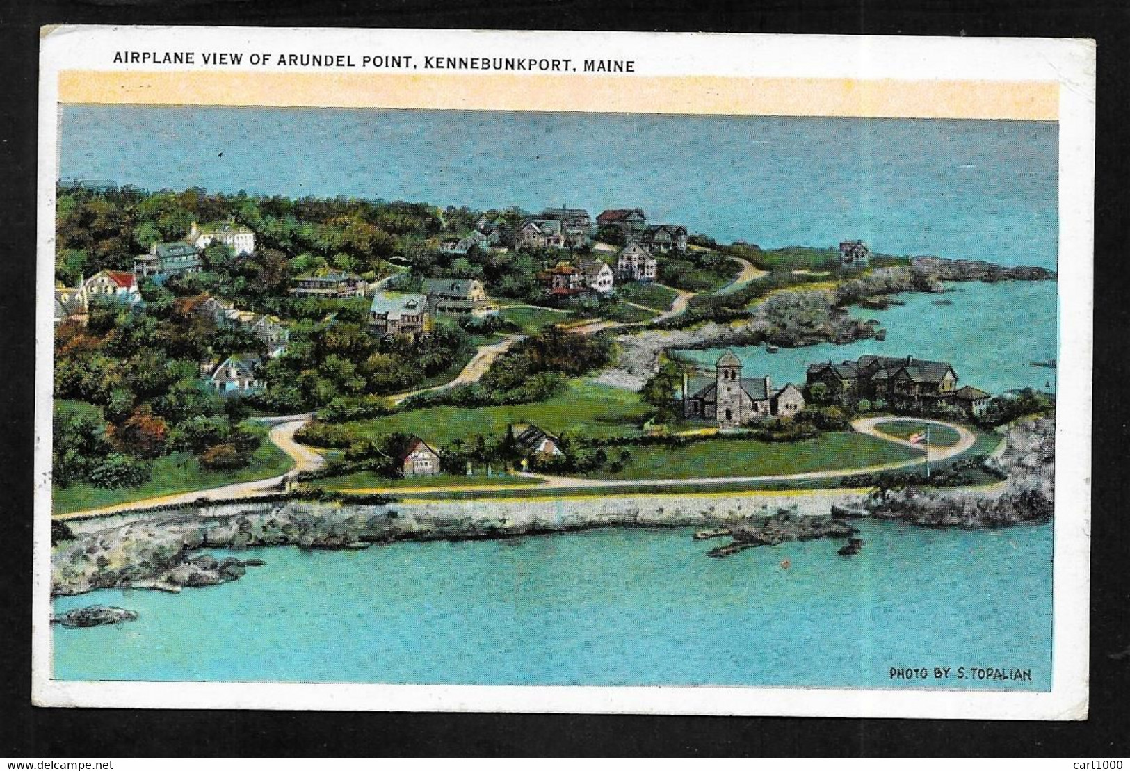 KENNEBUNKPORT AIRPLANE VIEW OF ARUNDEL POINT MAINE 1935 N°C718 - Kennebunkport