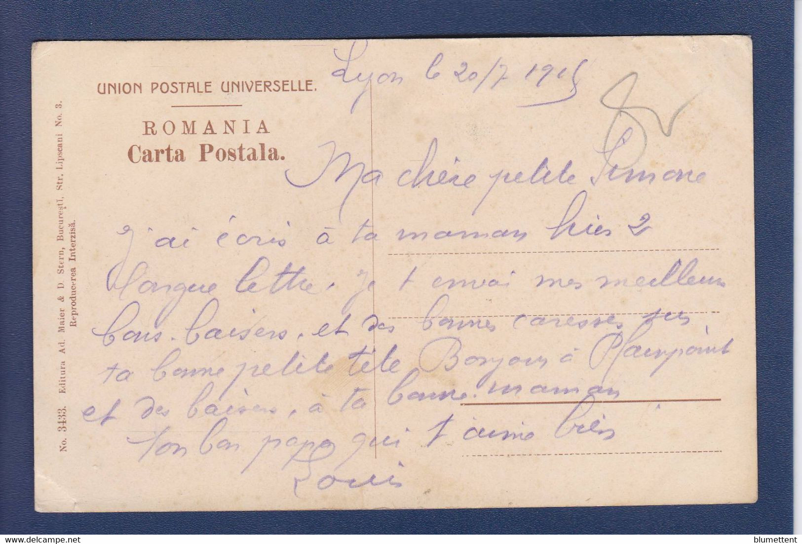 CPA Roumanie Romania Roemenie écrite Attelage Métier - Romania