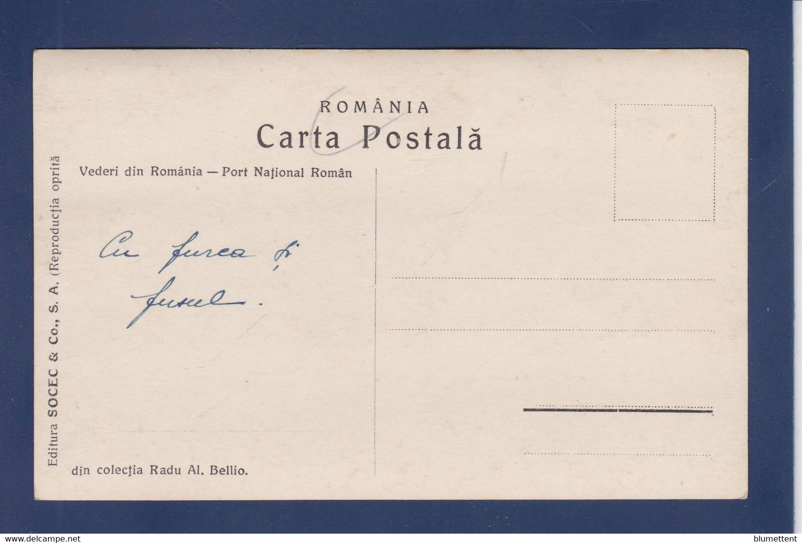 CPA Roumanie Romania Roemenie écrite Type Métier - Romania