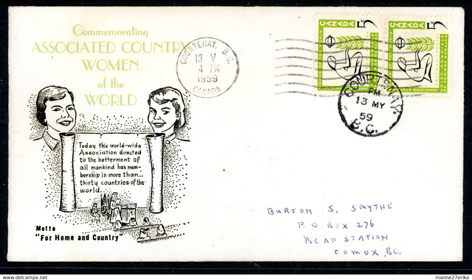 Canada FDC 1959 - Brieven En Documenten