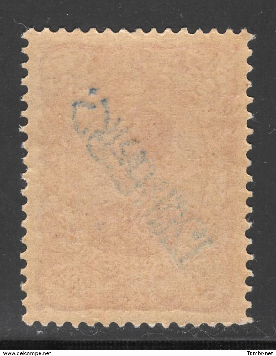 Iran Persia 1Kr With Diagonal Overprint Veriety Certificate By IPSC - Iran