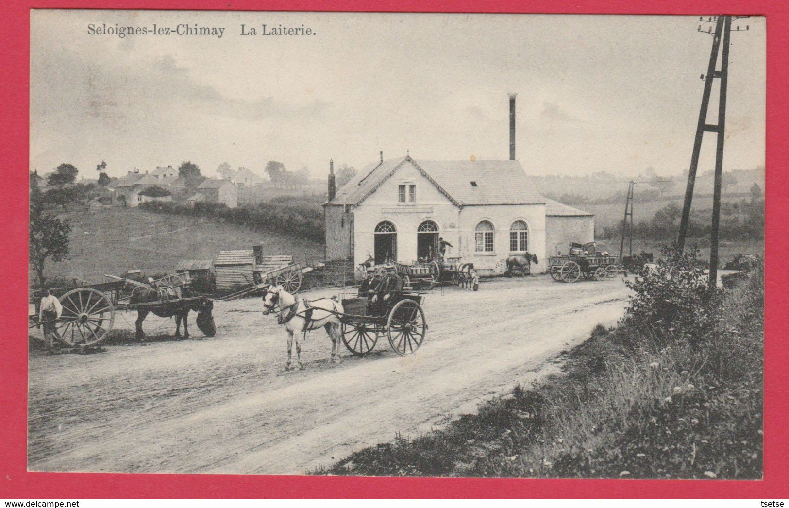 Seloignes - La Laiterie ... Attelages ( Voir Verso  ) - Momignies