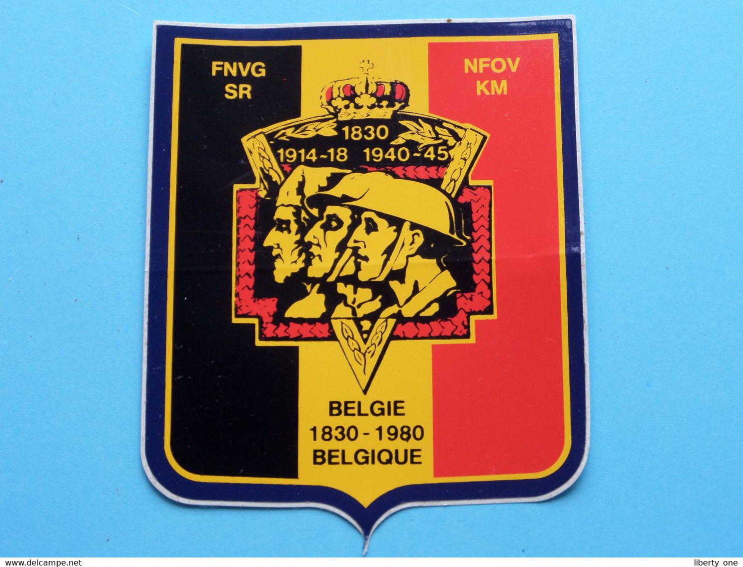 FNVG - NFOV ( Sticker / Autocollant ) Identificier / ID ( Details - Zie Foto's ) Afm. +/- 7 X 9 Cm.! - Andere & Zonder Classificatie