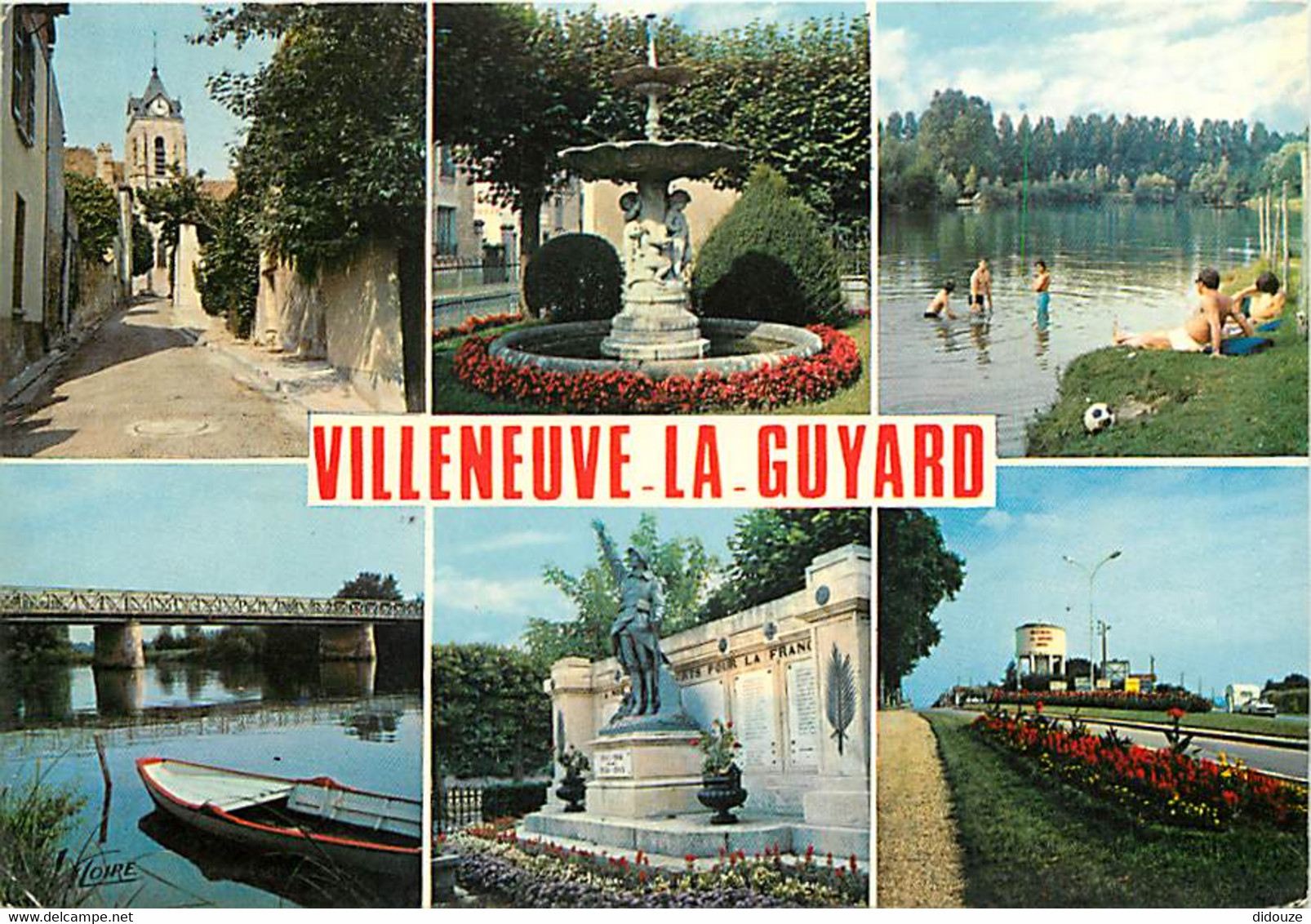 89 - Villeneuve La Guyard - Multivues - Fleurs - CPM - Voir Scans Recto-Verso - Villeneuve-la-Guyard