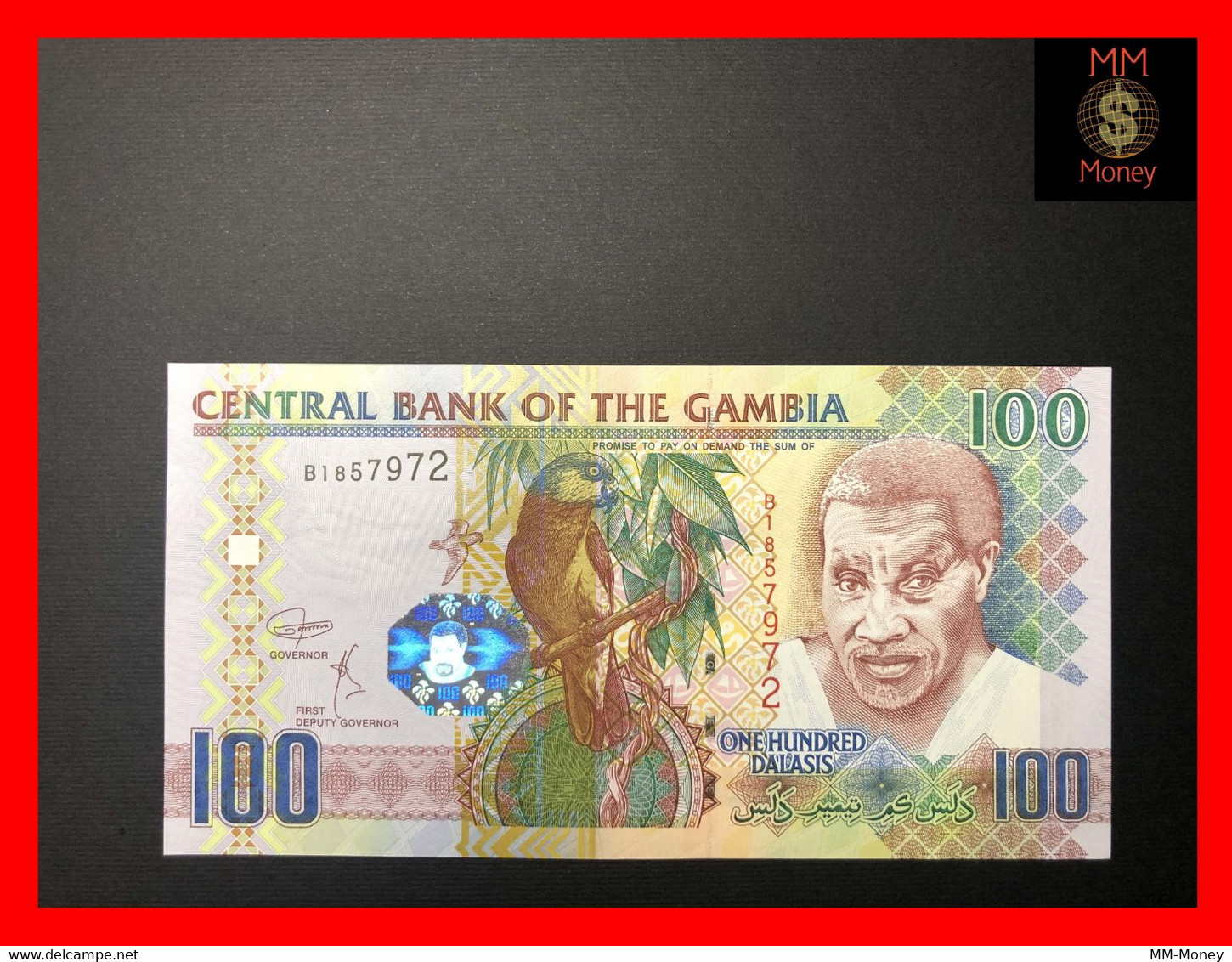 GAMBIA 100 Dalasis  2018   P. 29 C  "scarce Signature Issued During  2015 Serie"  XF \ AU - Gambia