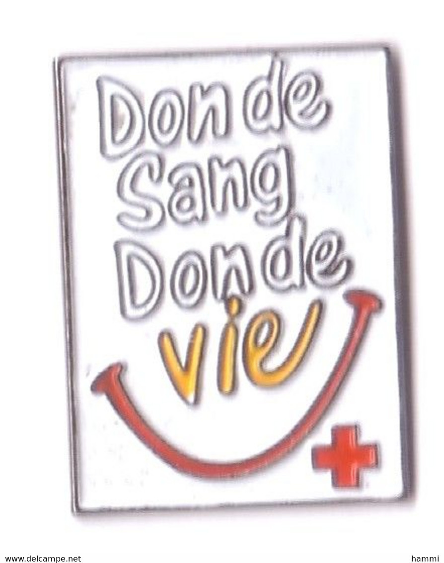 R390 Pin's Red Cross Croix Rouge Don De Sang Don De Vie Achat Immédiat - Médical