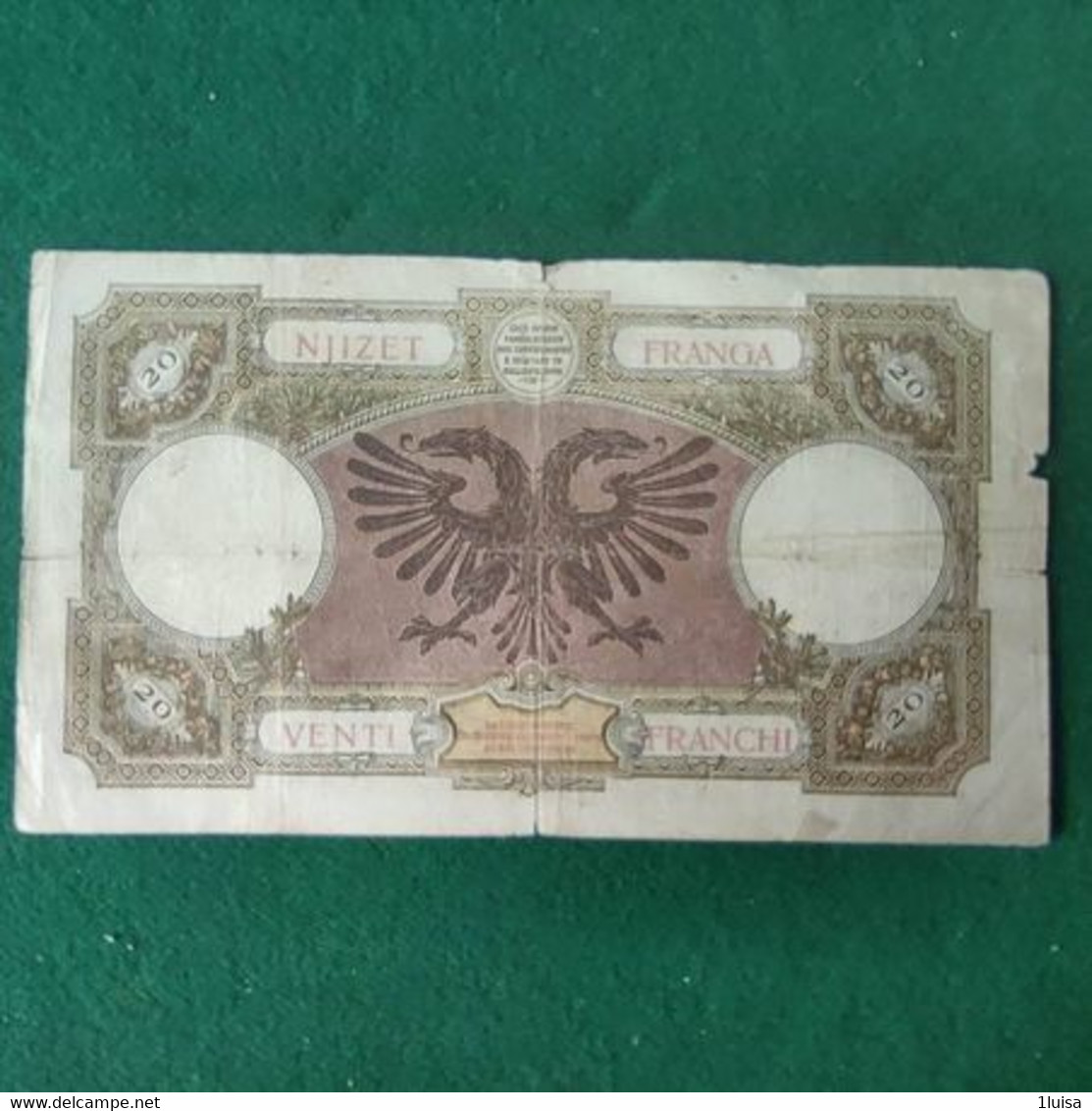 ALBANIA 20 Franchi 1939 - Albania