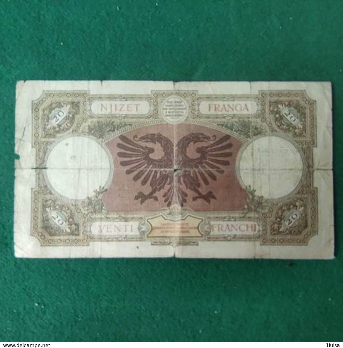 ALBANIA 20 Franchi 1939 - Albania