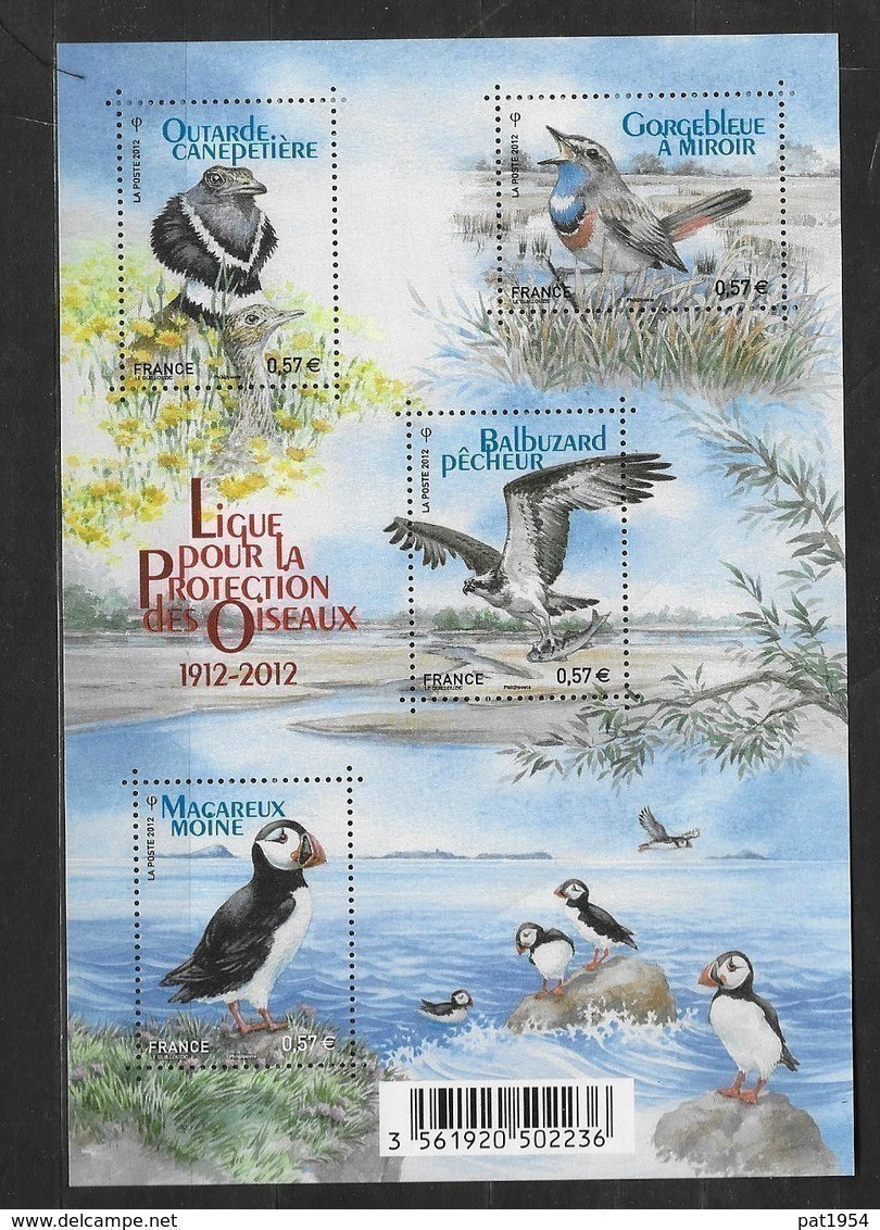 France 2012 Bloc Feuillet F4656 Neuf Oiseaux LPO à La Faciale - Mint/Hinged