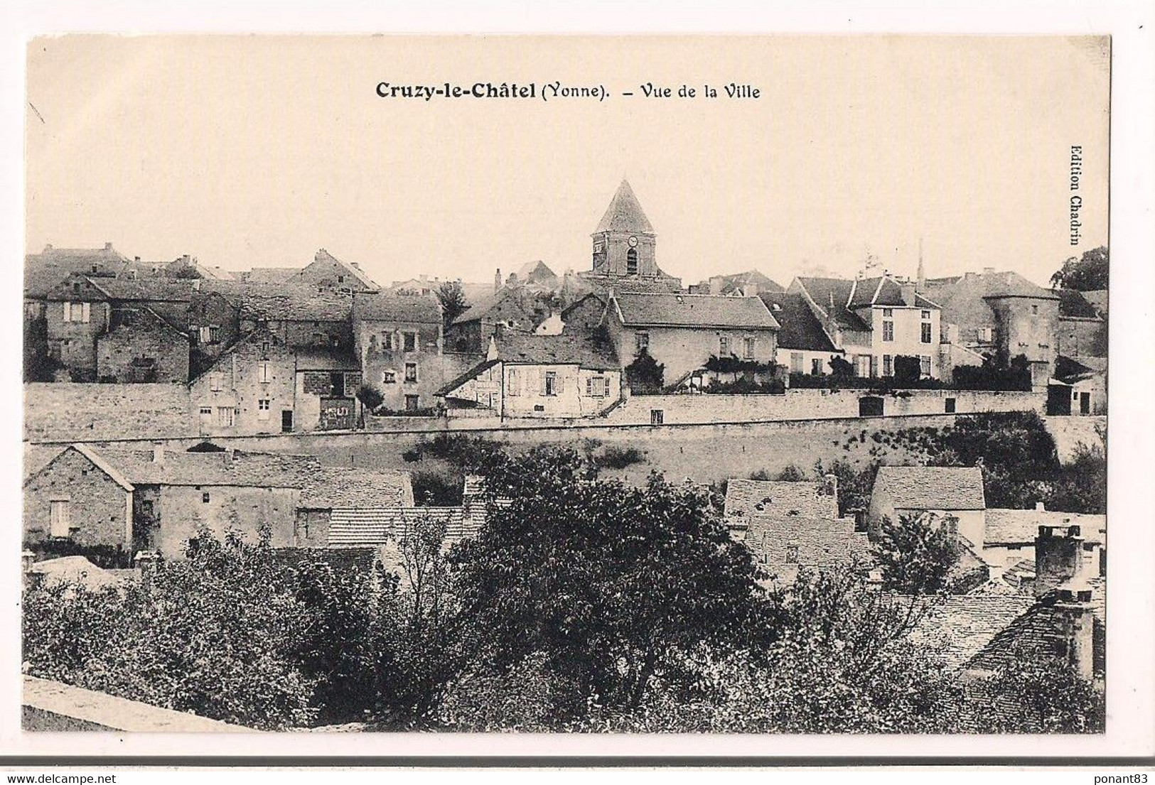 Cruzy Le Chatel: Vue De La Ville - Carte Neuve - édition Chadrin - L.Gérard,phot, Tonnerre - - Cruzy Le Chatel