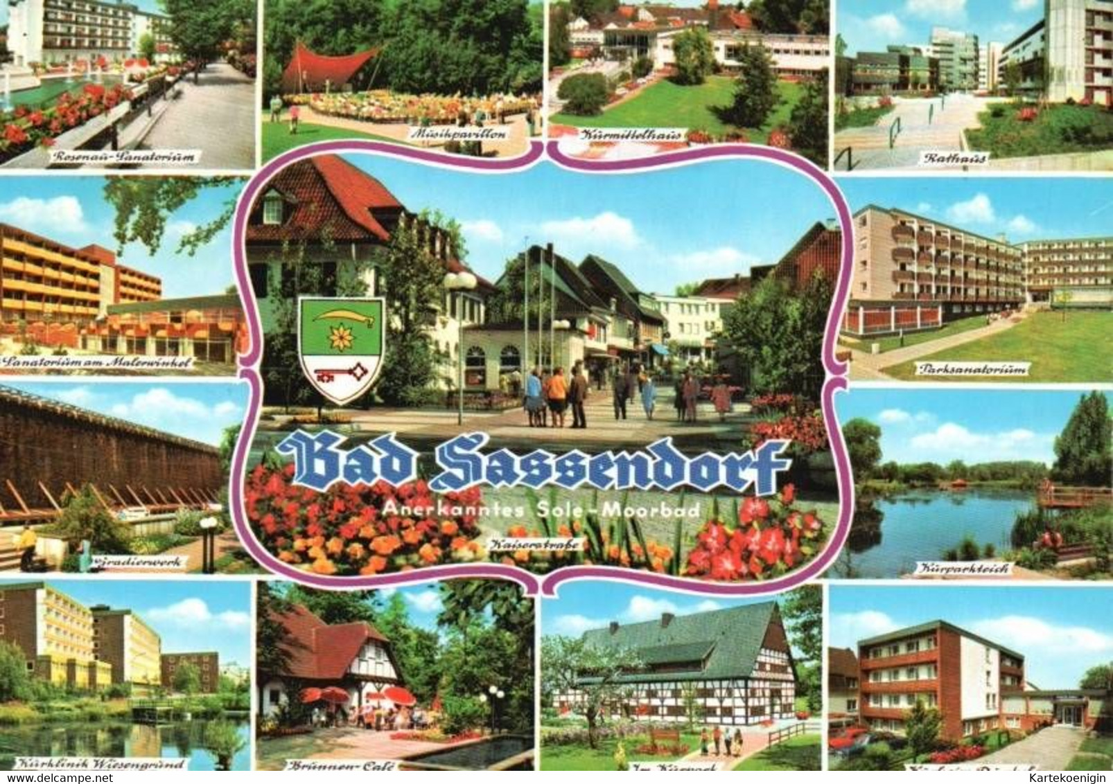 AK - Bad Sassendorf , Rosenau , Sanatorium , Gradierwerk , Kurklinik , Kurheim , Uvm - Bad Sassendorf