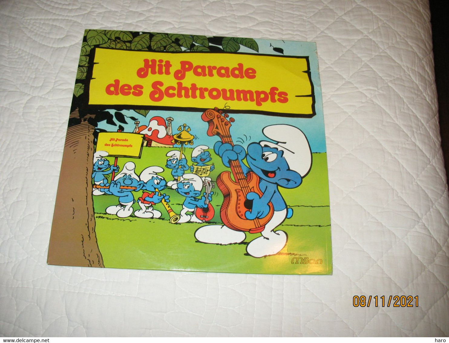 Disque 33 T - " Hit Parade Des Schtroumphs " 1981 - BD - Peyo - Niños