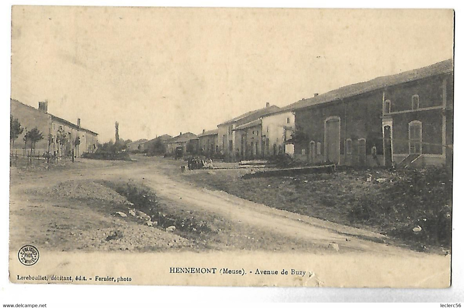 55 HENNEMONT AVENUE DE BUZY 1912 CPA 2 SCANS - Altri & Non Classificati