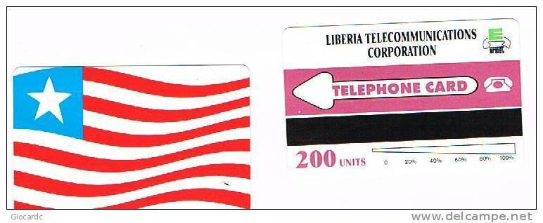 LIBERIA  - LTC  (URMET) - 1995 LIBERIAN FLAG  200 UNITS - MINT (UNUSED)   -  RIF. 763 - Liberia